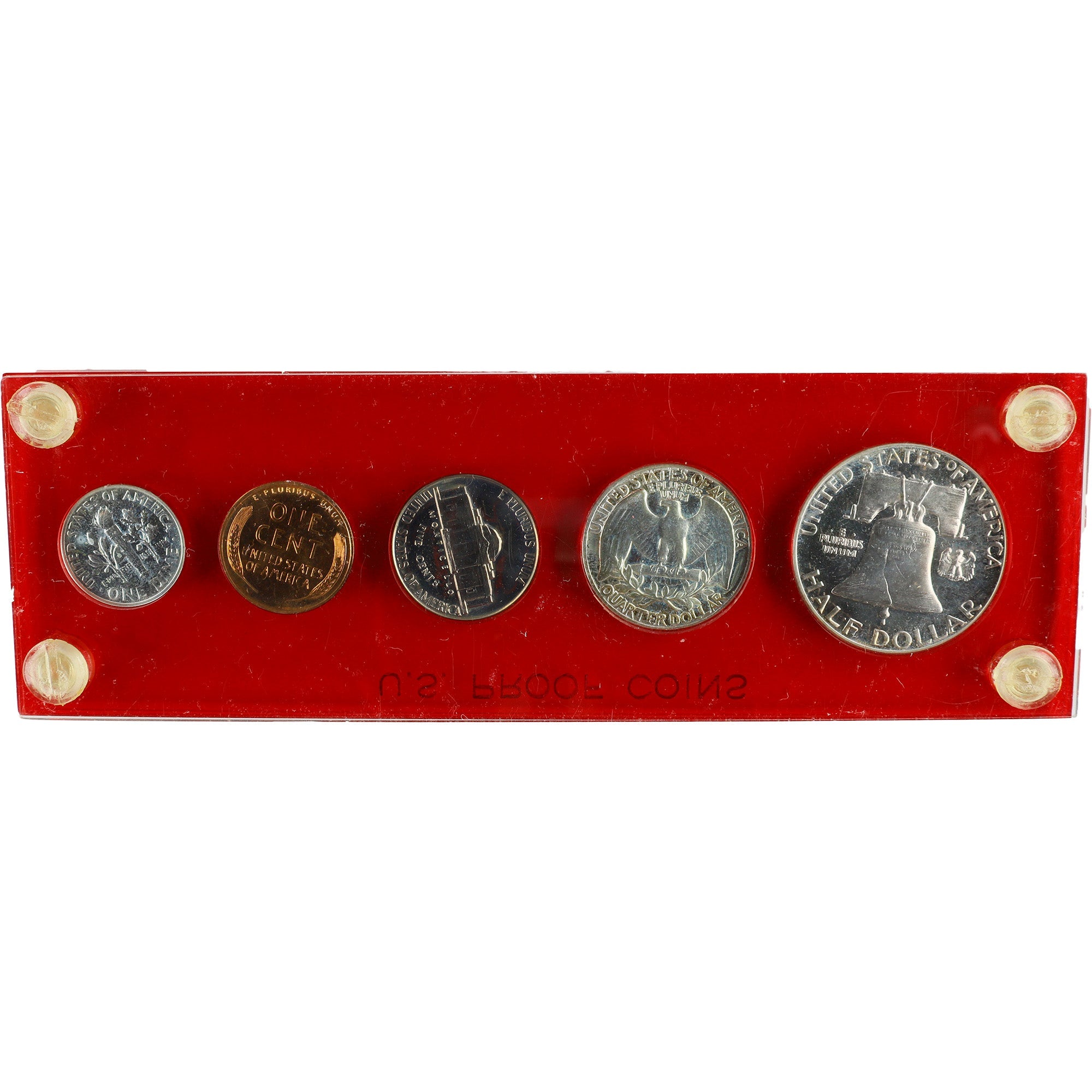 1954 U.S Mint Proof Set 5 Piece Silver Proof Set SKU:I11954