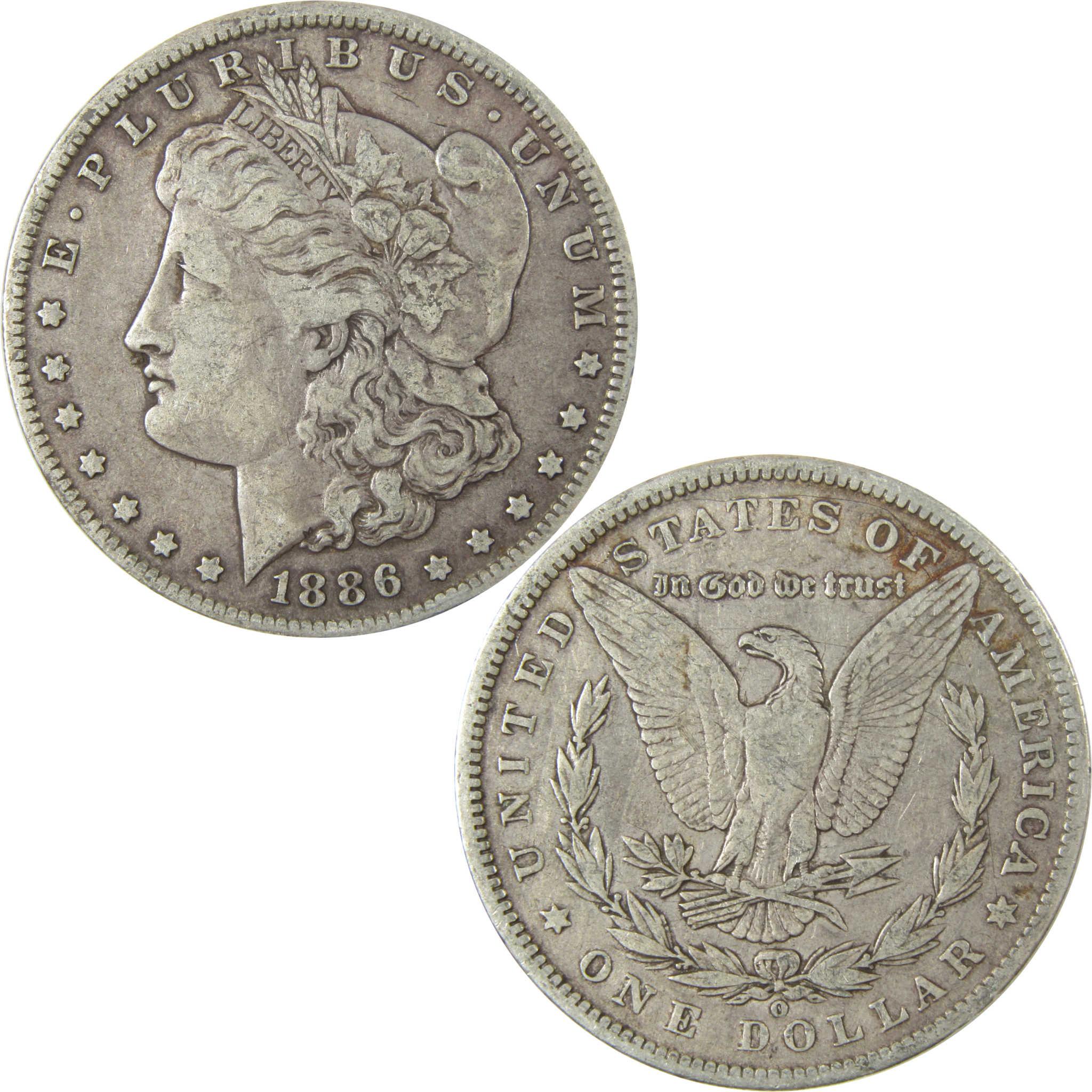 1886 O Morgan Silver Dollar F Fine $1 Coin Collectible SKU:I26035 - Morgan coin - Morgan silver dollar - Morgan silver dollar for sale - Profile Coins &amp; Collectibles