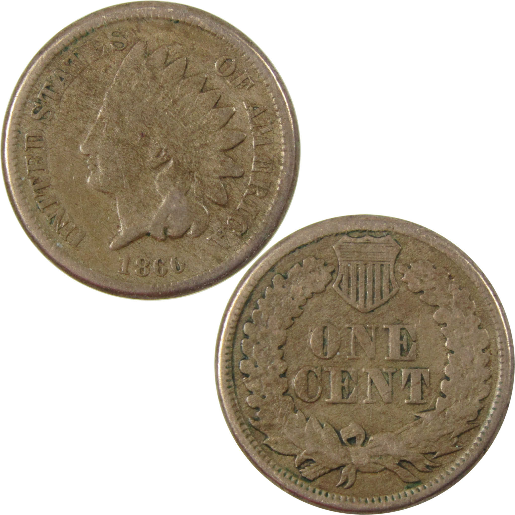1860 Indian Head Cent VG Very Good Penny 1c Coin SKU:CP1233