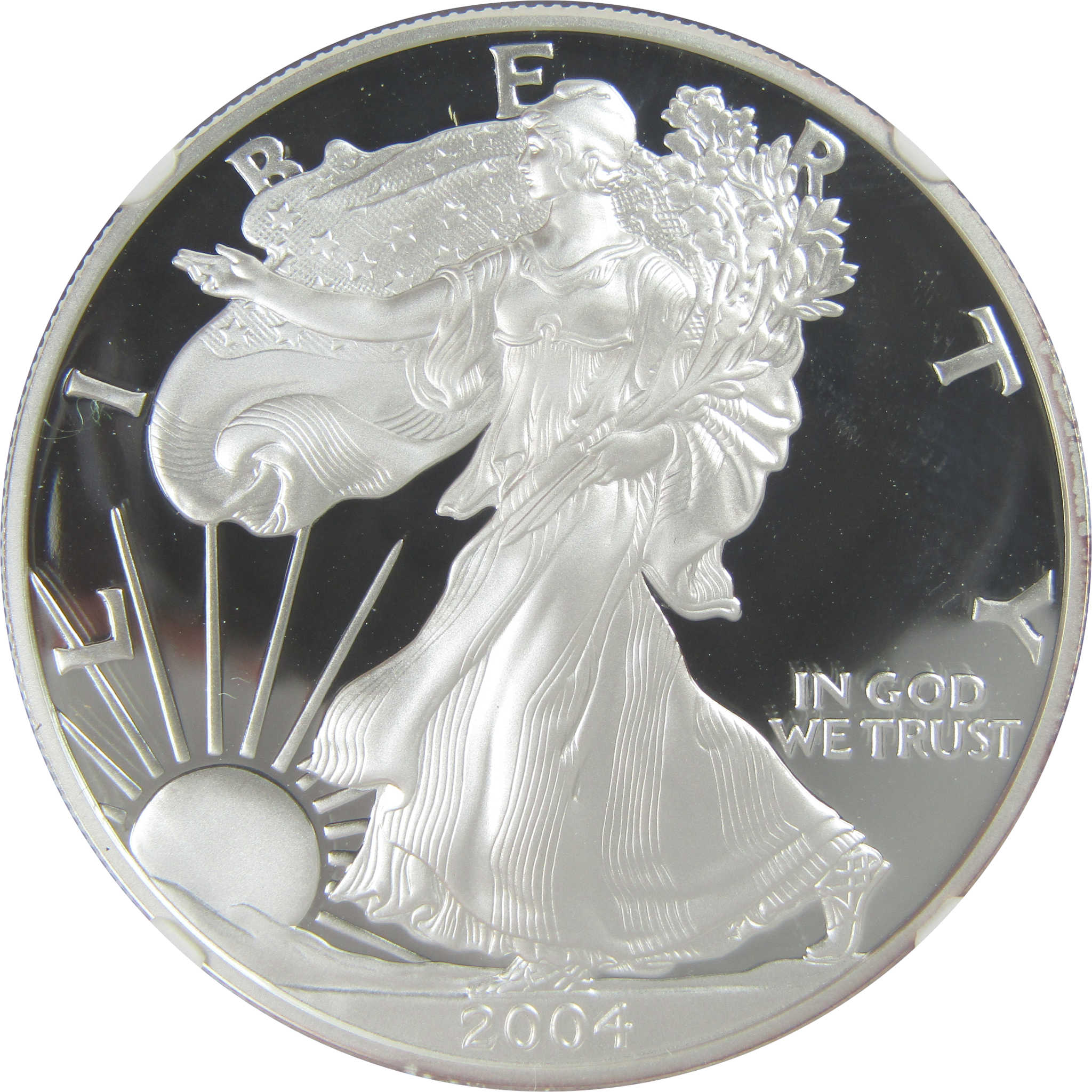 2004 W American Silver Eagle PF 70 UCAM NGC Proof $1 SKU:CPC9467