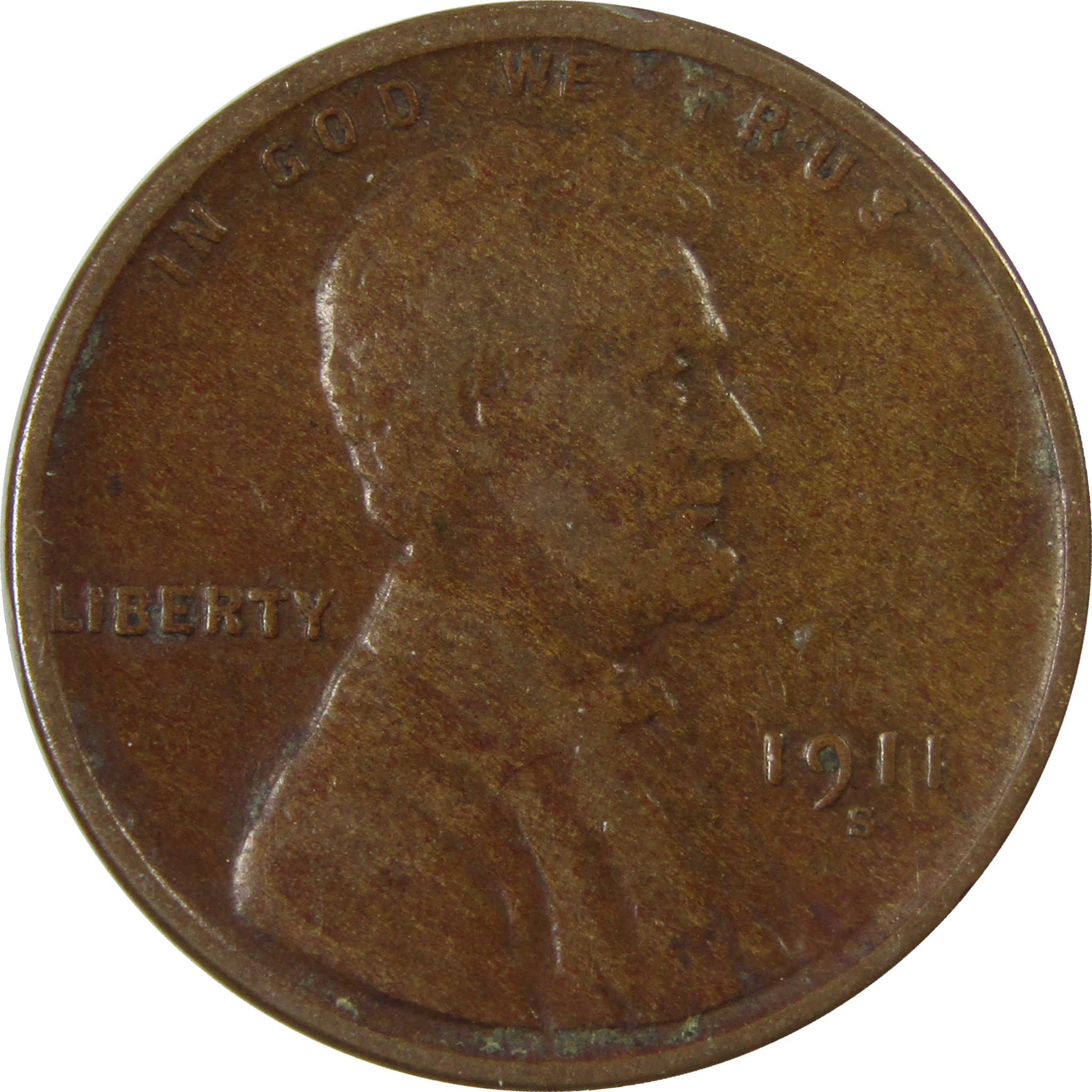 1911 S Lincoln Wheat Cent VF Very Fine Penny 1c Coin SKU:I27671