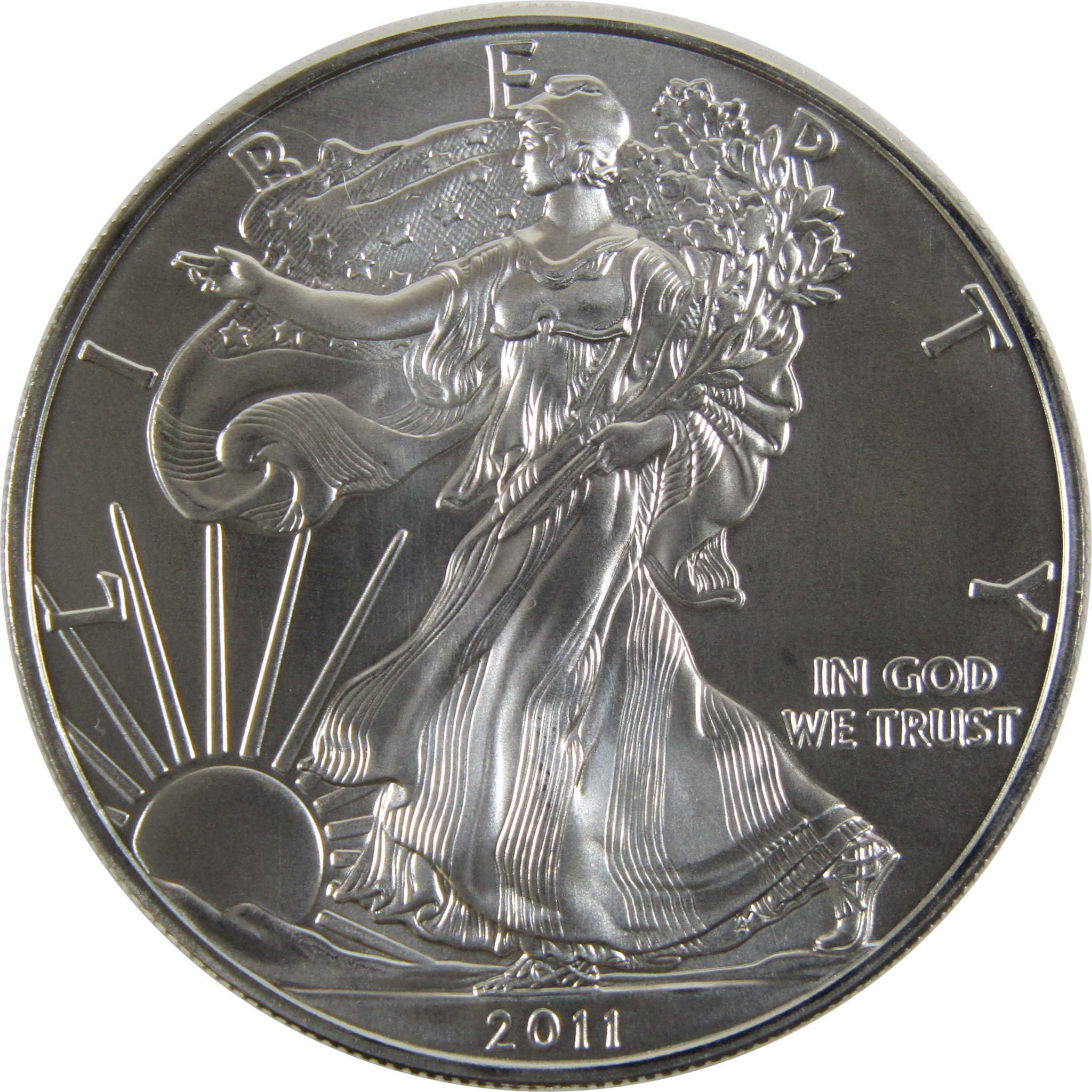 2011 American Eagle BU Uncirculated 1 oz .999 Silver Bullion $1 Coin