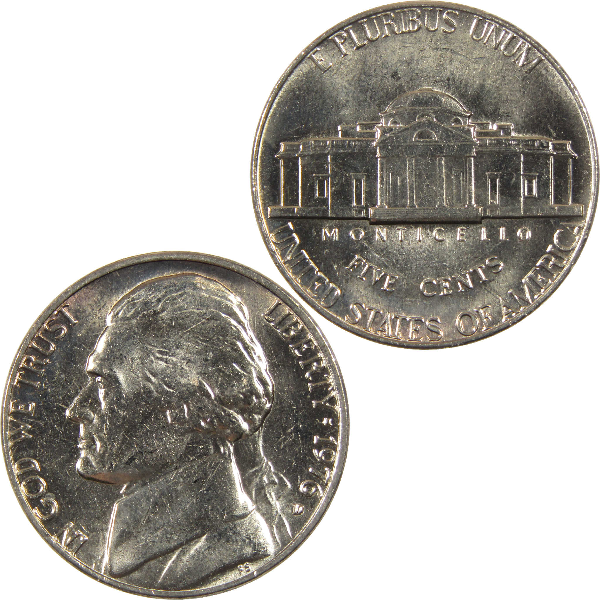 1976 D Jefferson Nickel BU Uncirculated 5c Coin