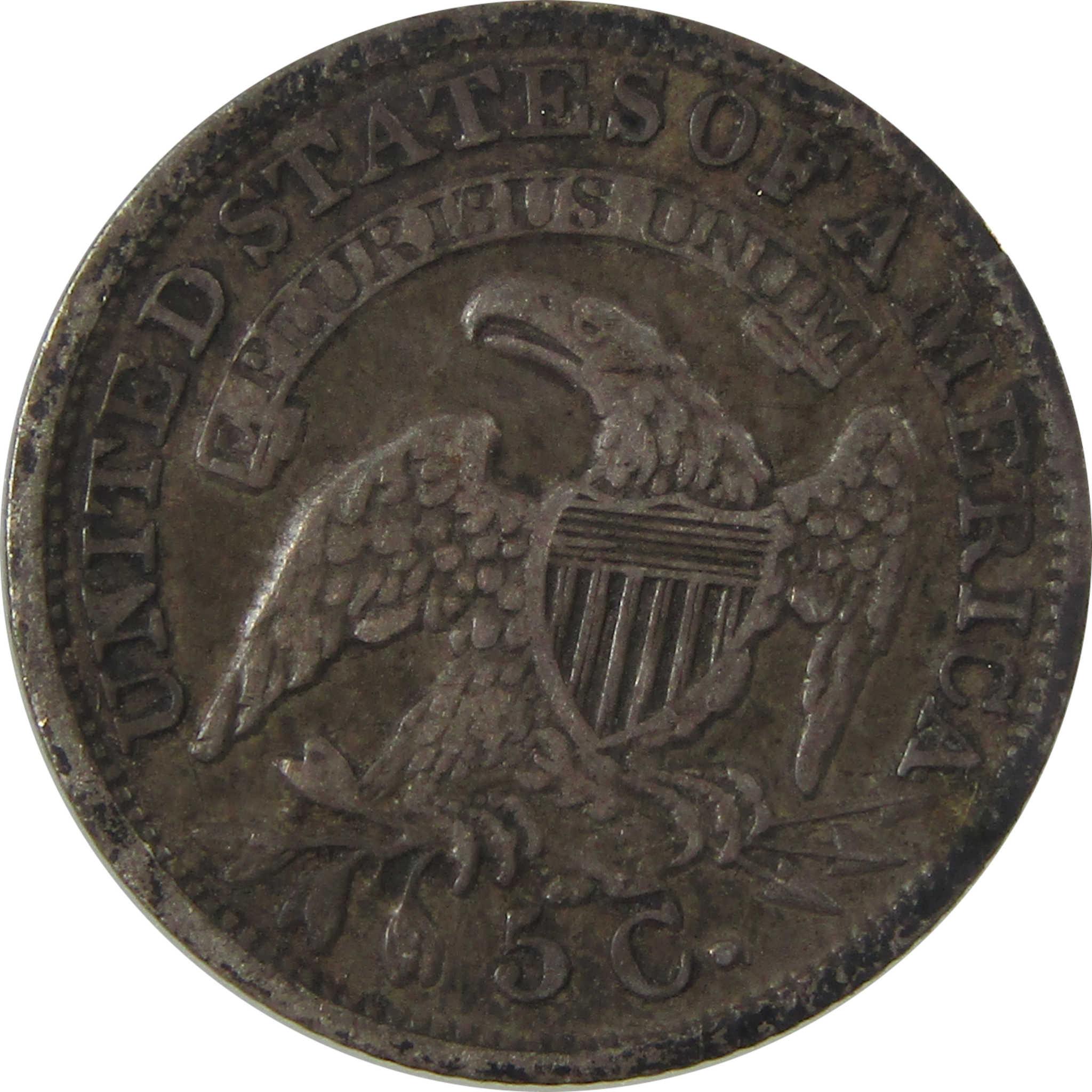 1835 Large Date Small 5C Capped Bust Silver Half Dime VF SKU:I25304