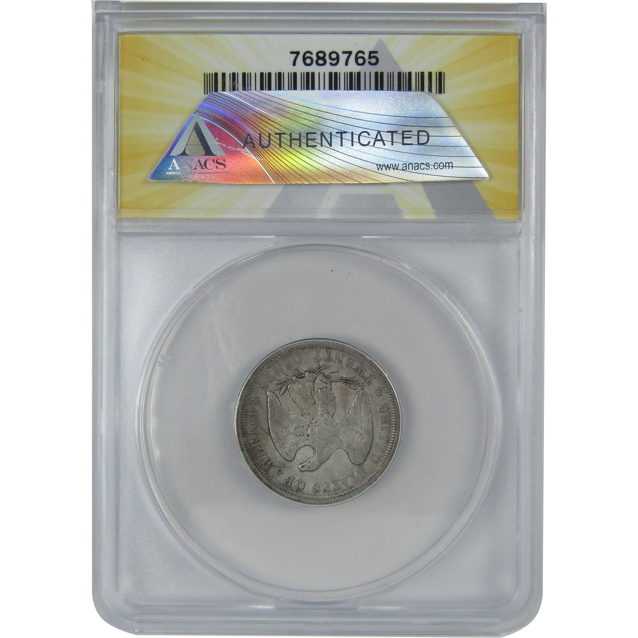 1875 S/S Seated Liberty Twenty Cent F 12 Details ANACS SKU:I16146