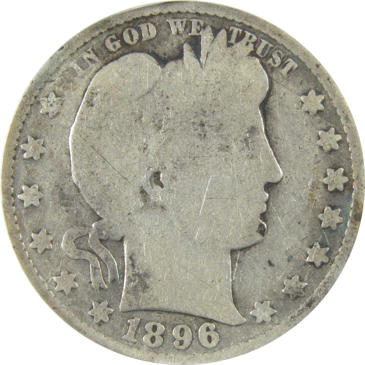 1896 O Barber Silver Quarter G 4 Details ANACS 25c Coin SKU:I28549