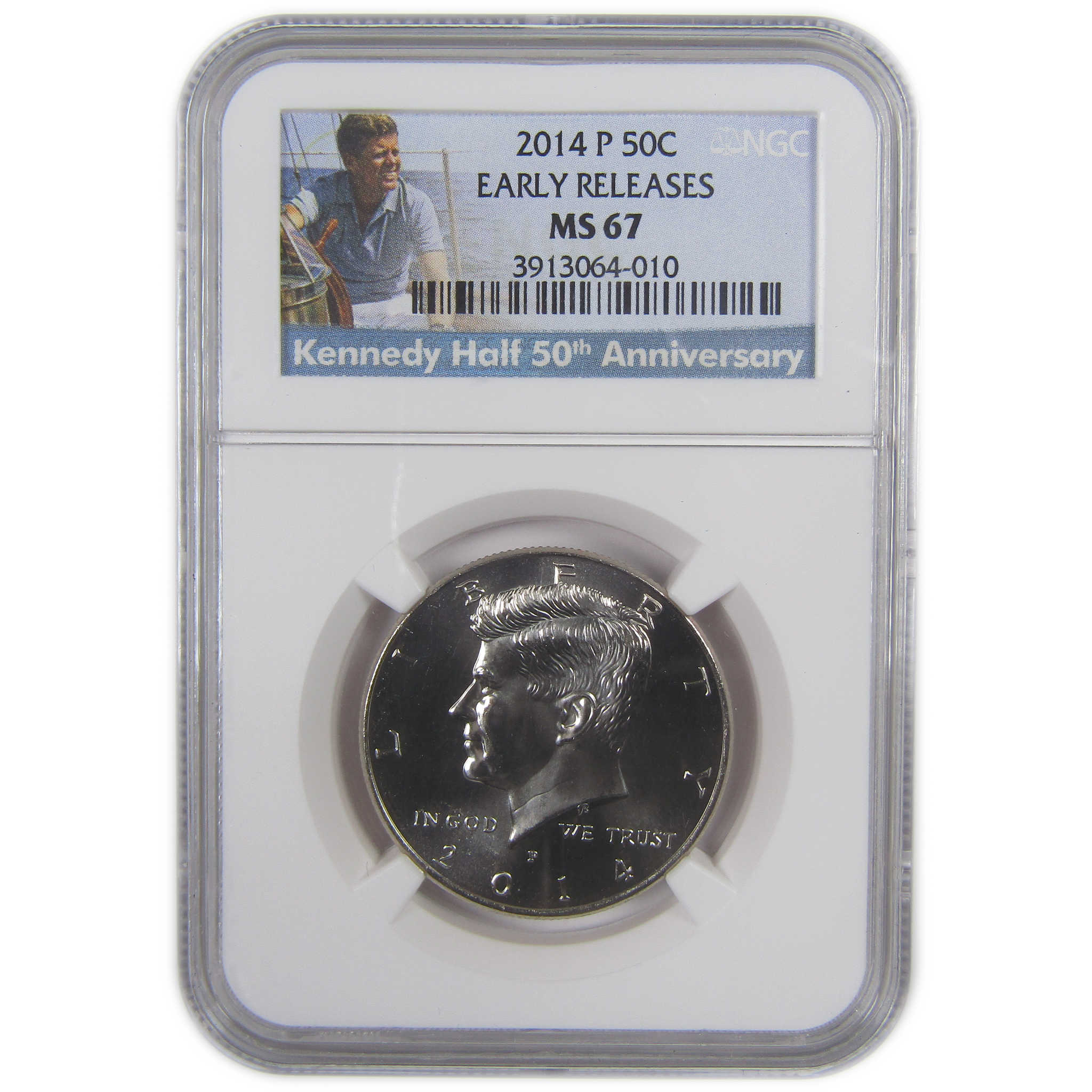 2014 P Kennedy Half Dollar MS 67 NGC Clad Early Releases SKU:CPC9749