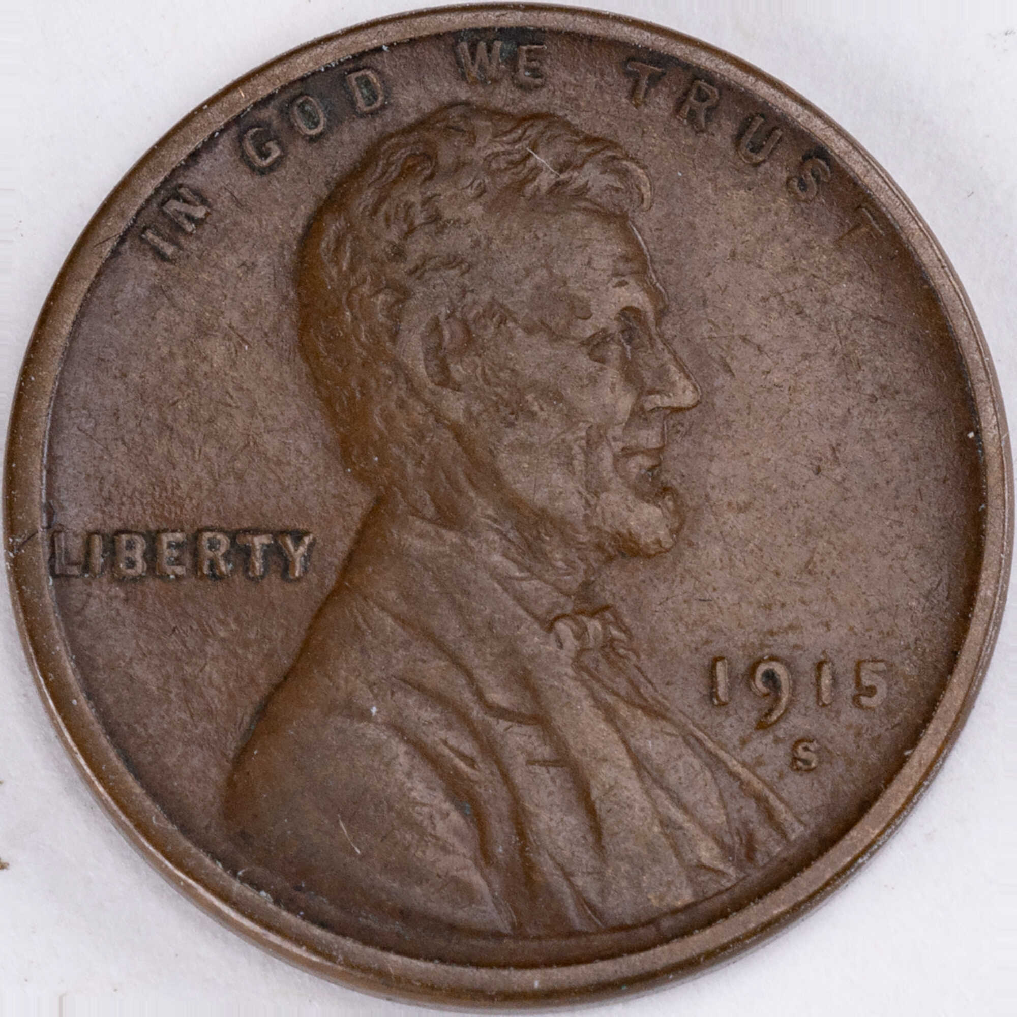 1915 S Lincoln Wheat Cent VF Very Fine Penny 1c Coin SKU:CPC12686