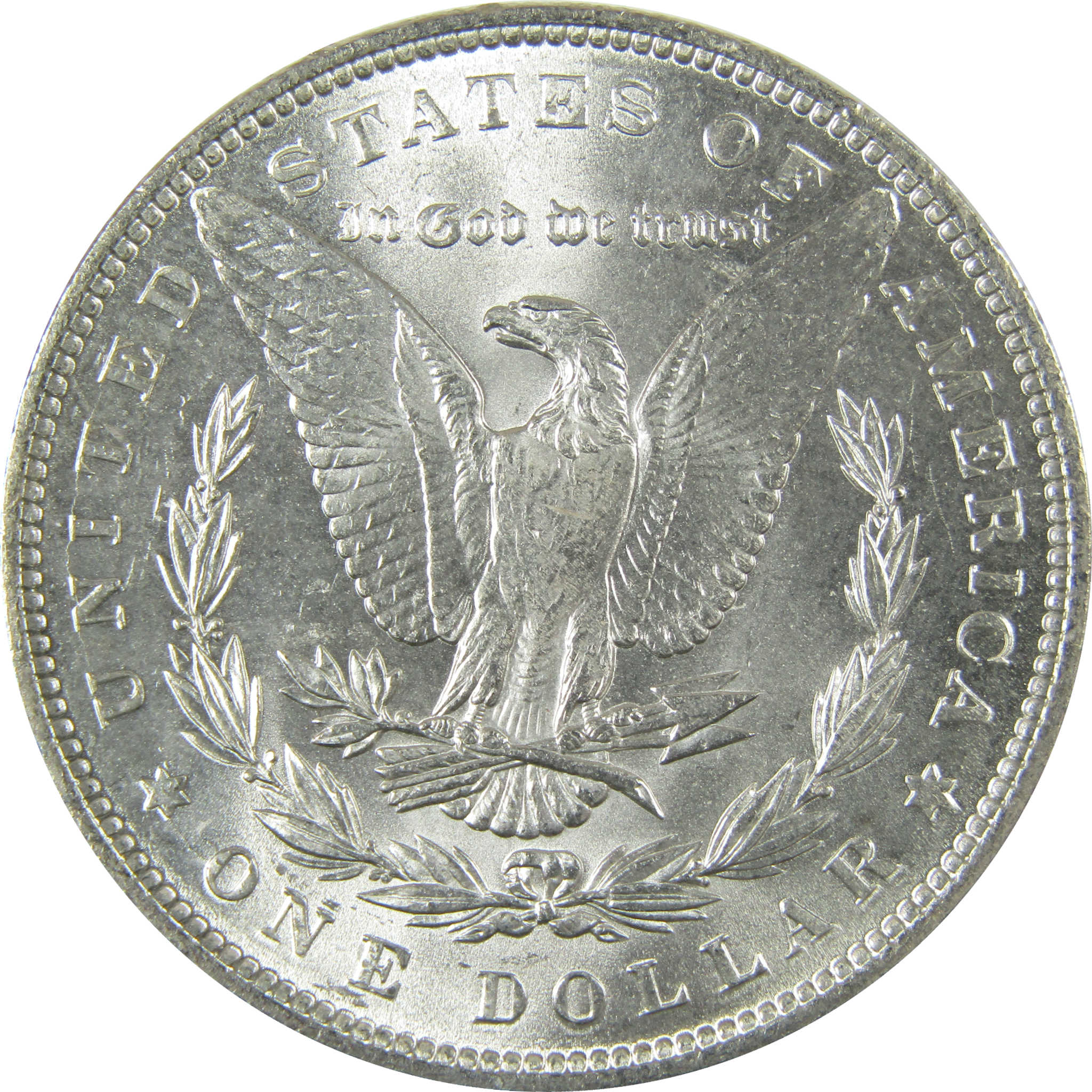 1886 Morgan Silver Dollar Uncirculated Toned Obverse SKU:I27876