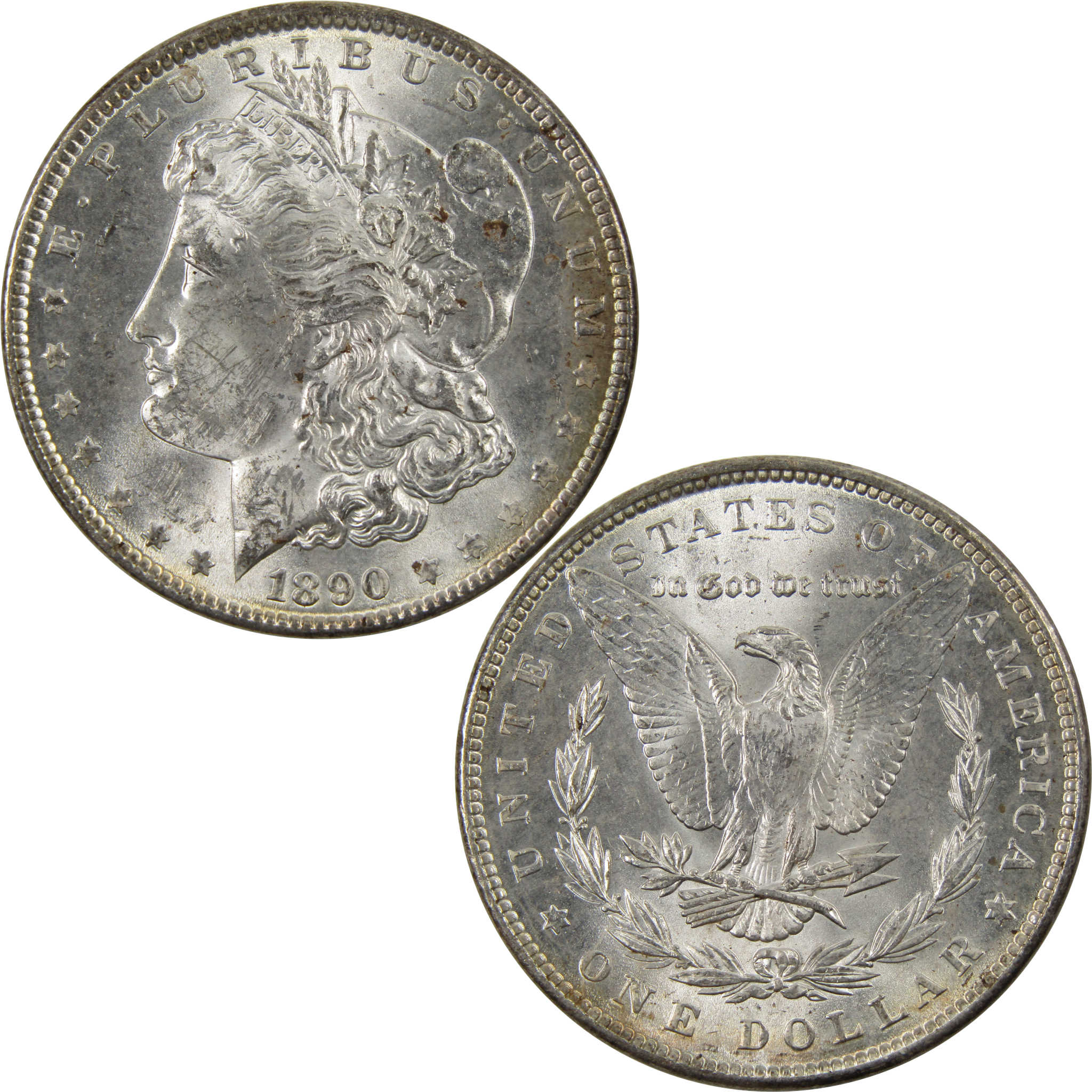 1890 Morgan Dollar Uncirculated Details 90% Silver $1 Coin SKU:I9878 - Morgan coin - Morgan silver dollar - Morgan silver dollar for sale - Profile Coins &amp; Collectibles