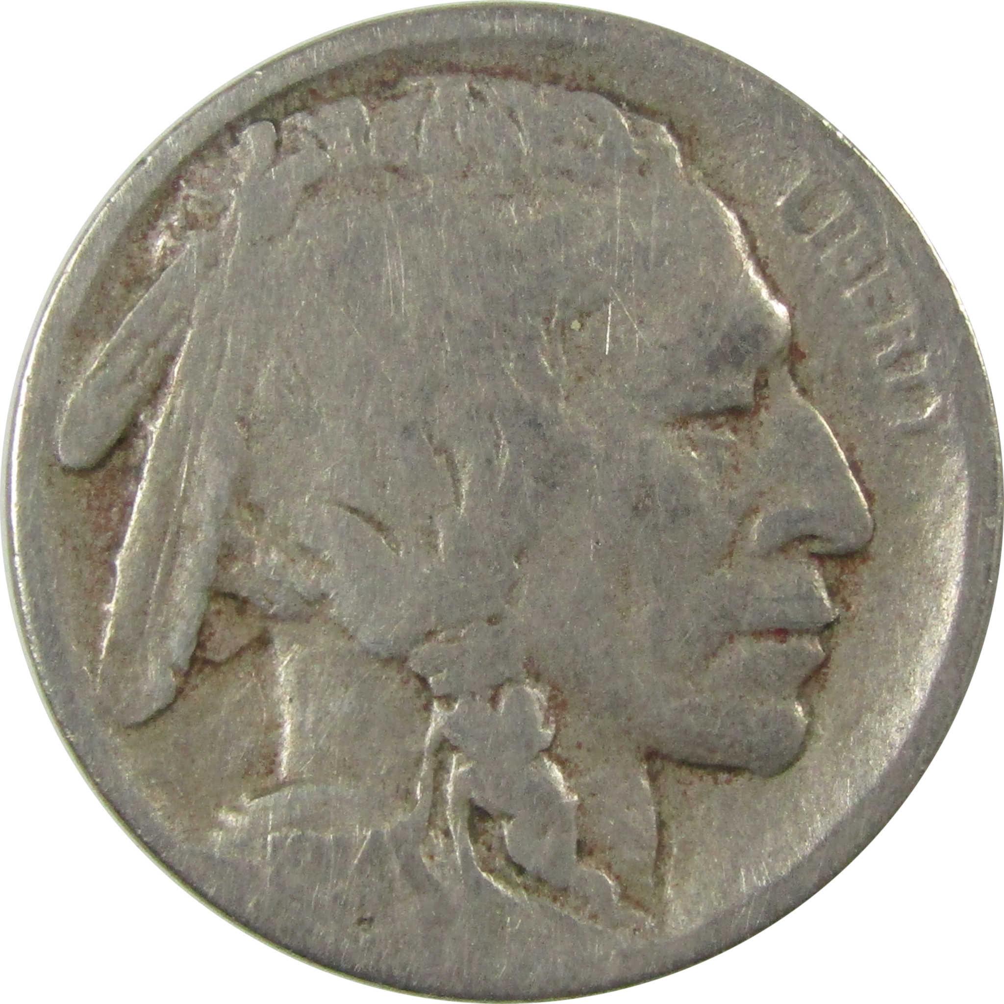 1914 D Indian Head Buffalo Nickel AG About Good 5c Coin SKU:I25802