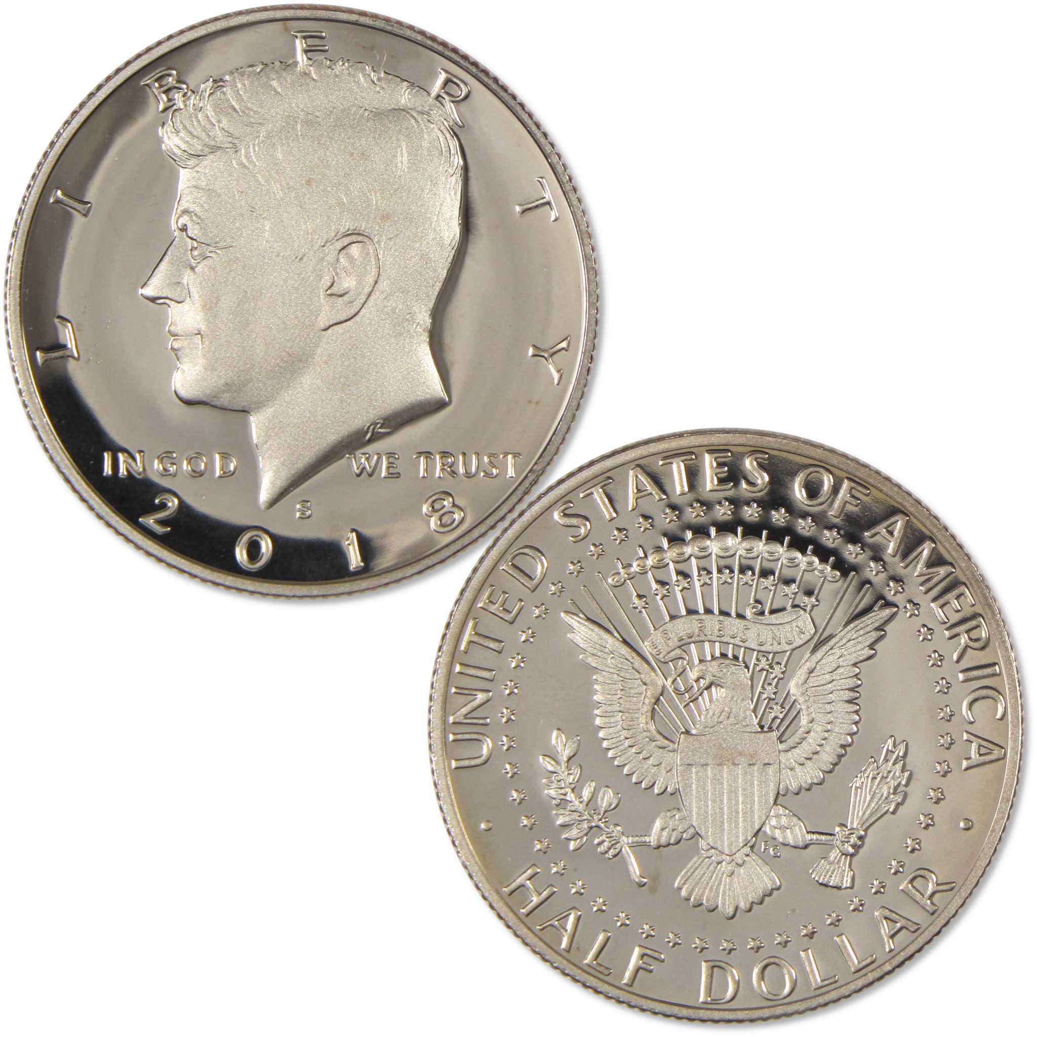 2018 S Kennedy Half Dollar Choice Proof Clad 50c Coin