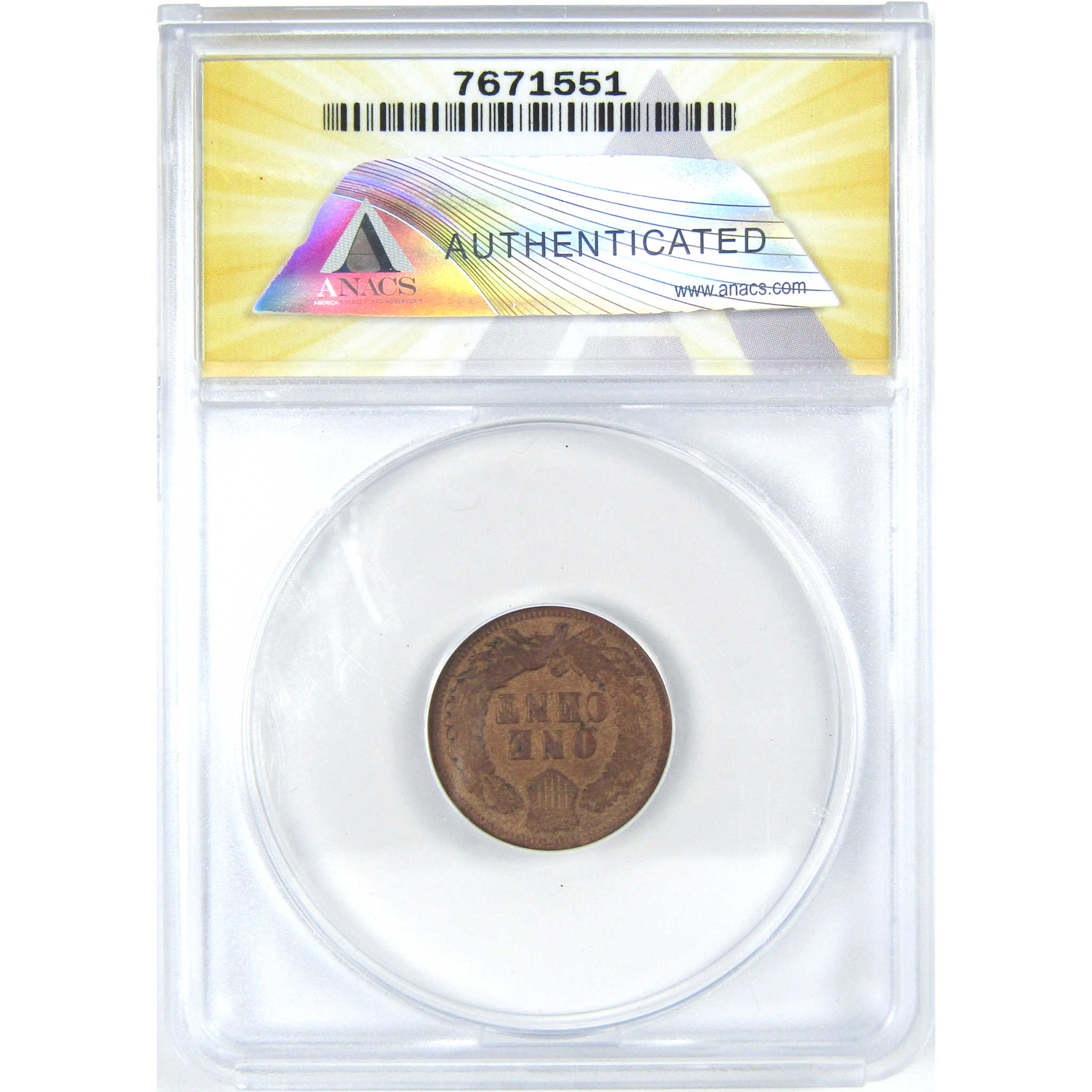 1871 Indian Head Cent G 4 Details ANACS Penny 1c Coin SKU:I16077