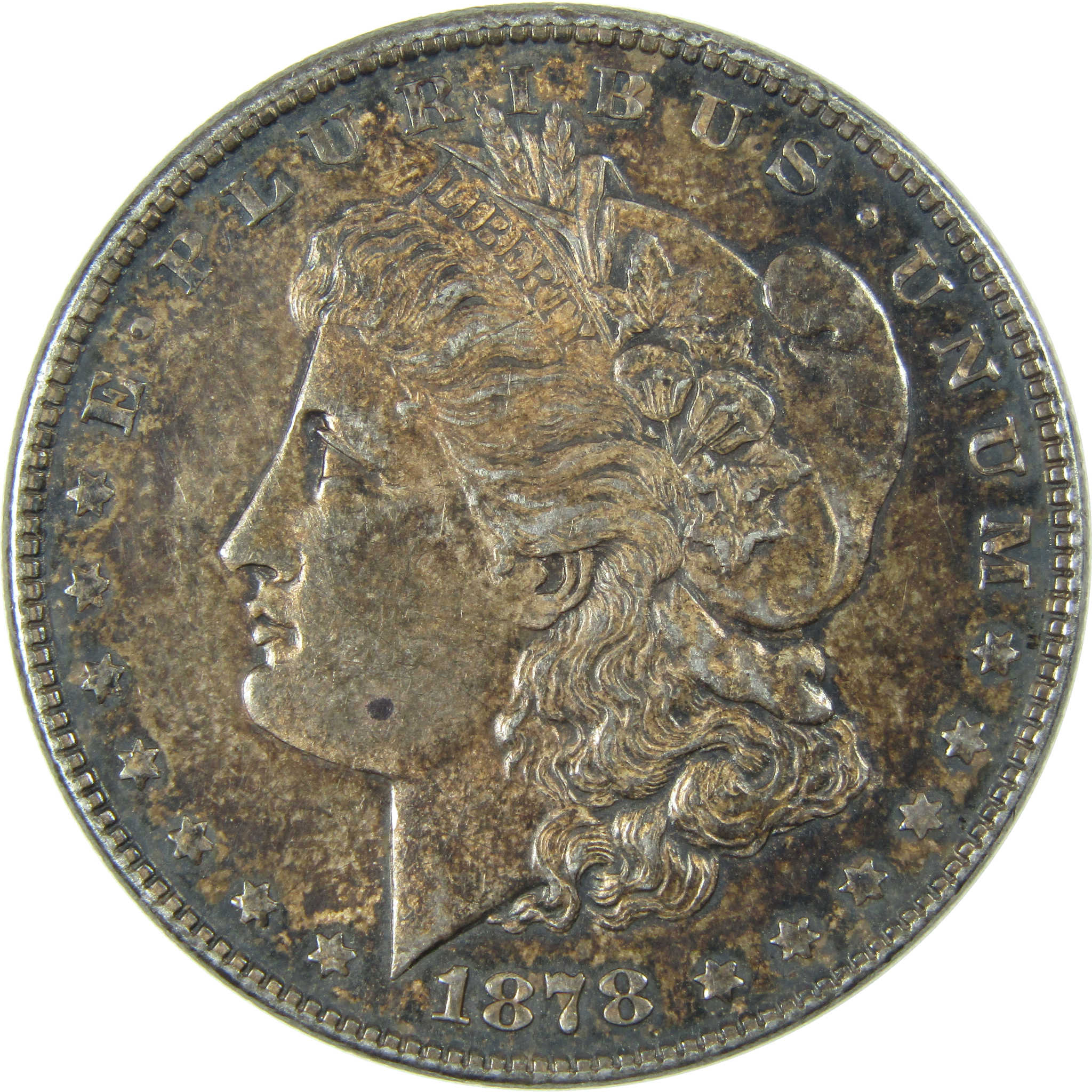 1878 7/8TF 7/7 Morgan Silver Dollar AU About Uncirculated SKU:I25358