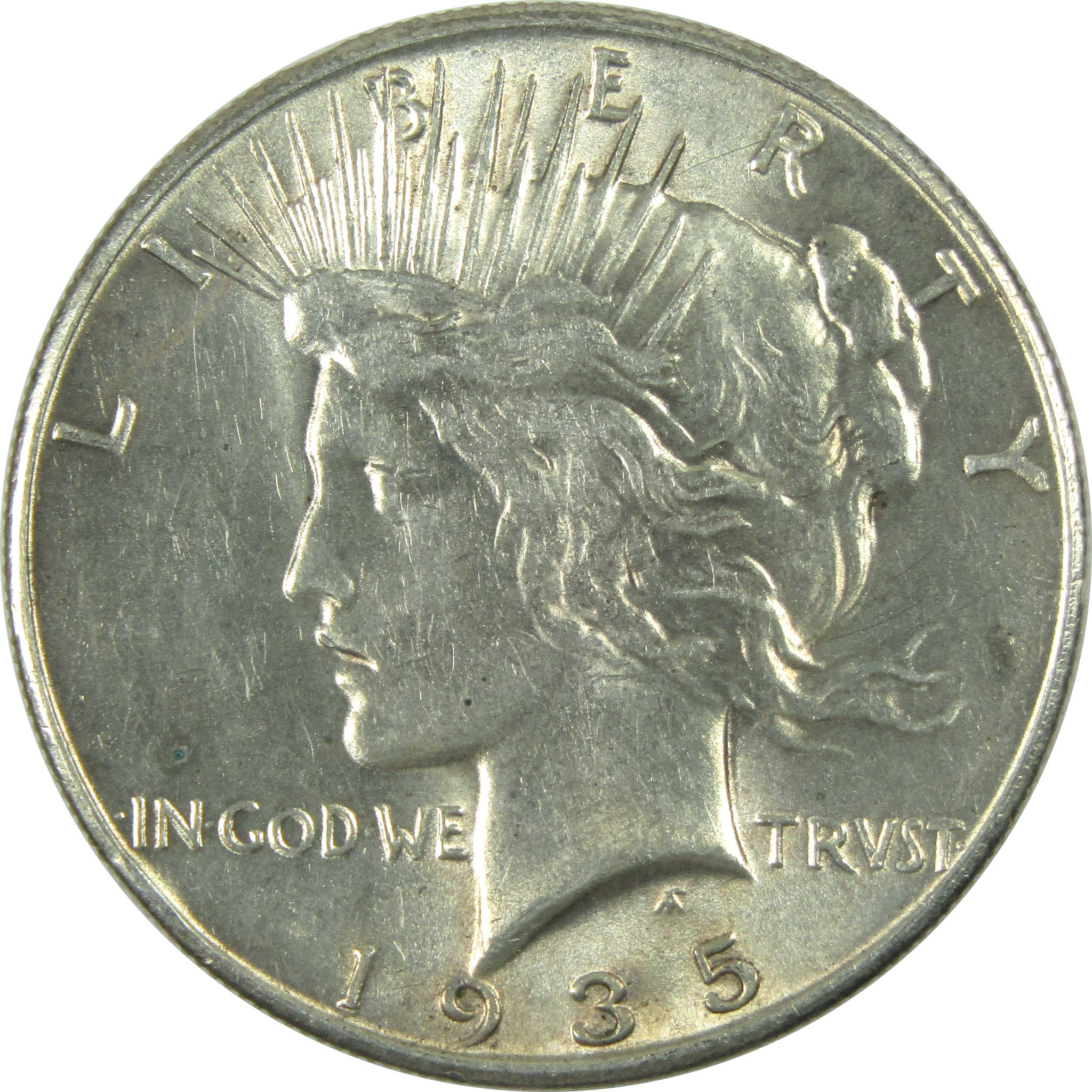 1935 Peace Dollar CH AU Choice About Uncirculated Silver SKU:CPC7919