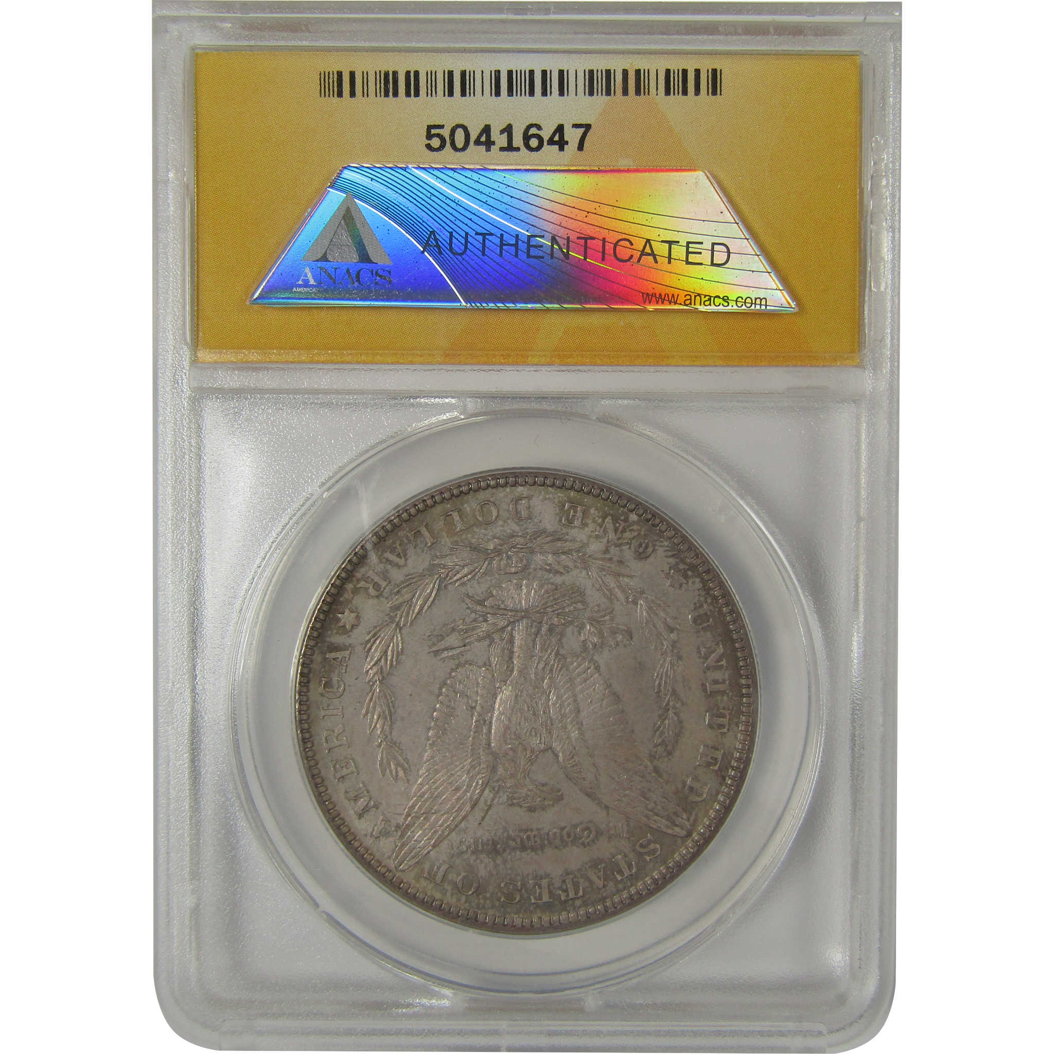1882 Morgan Dollar MS 62 ANACS Silver Uncirculated Toned SKU:I23160