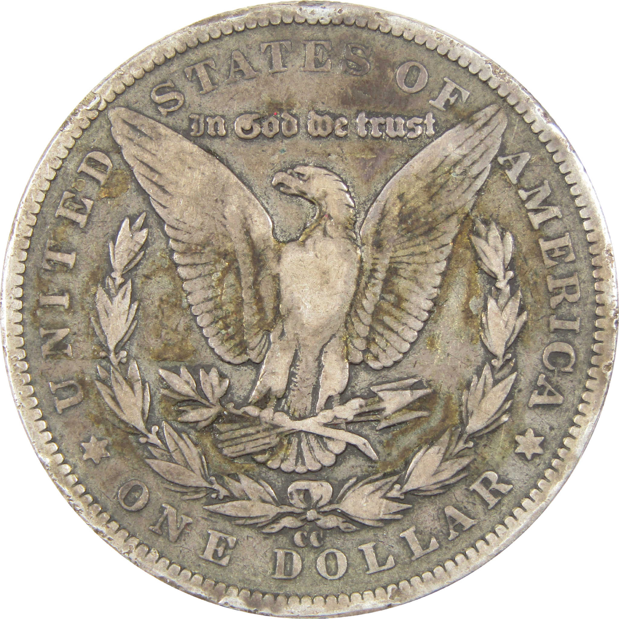1891 CC Morgan Dollar Very Good Details Silver Dirty Spots SKU:I11273 - Morgan coin - Morgan silver dollar - Morgan silver dollar for sale - Profile Coins &amp; Collectibles