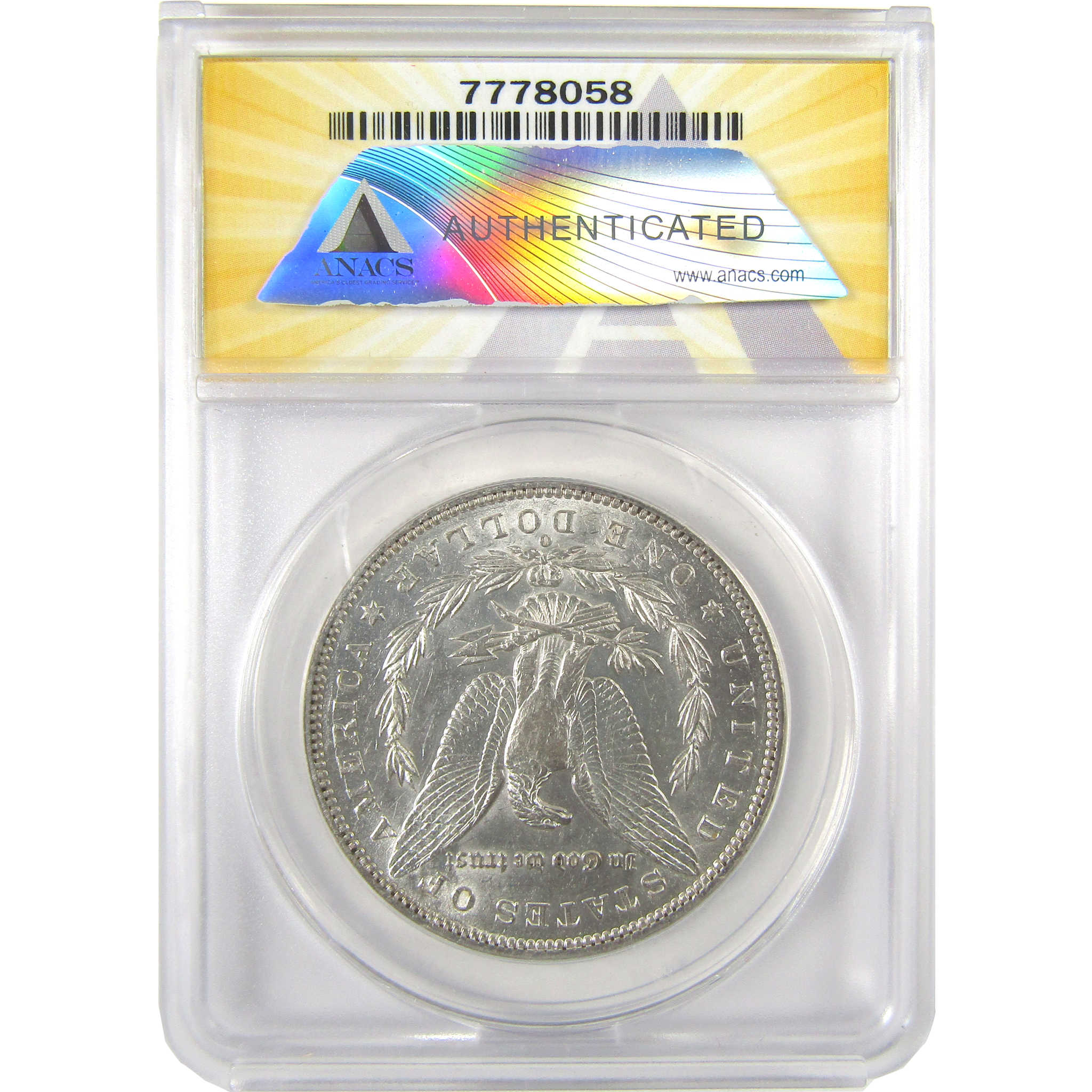 1896 O Morgan Dollar AU 50 ANACS Silver $1 Coin SKU:I19124 - Morgan coin - Morgan silver dollar - Morgan silver dollar for sale - Profile Coins &amp; Collectibles