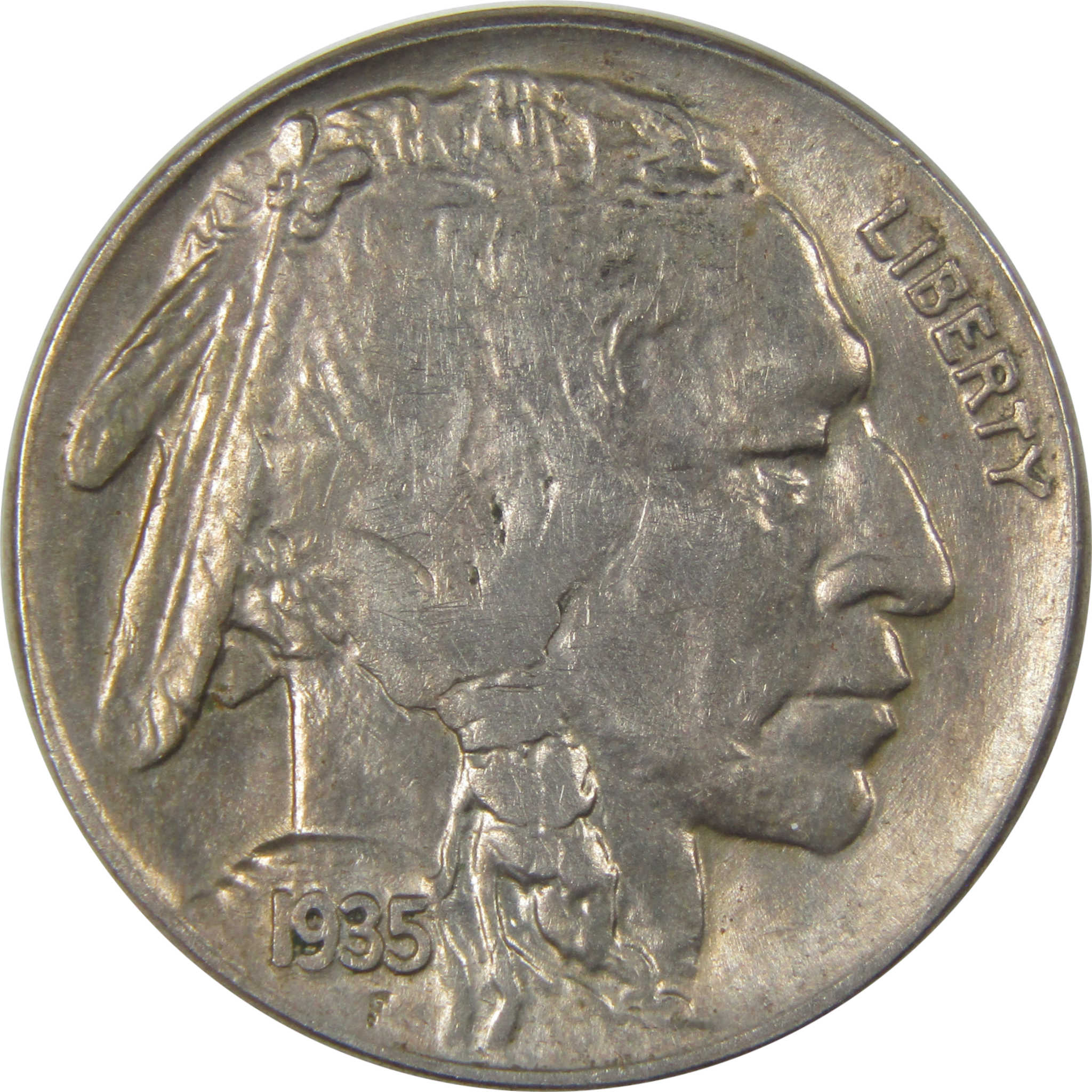 1935 Indian Head Buffalo Nickel AU About Uncirculated SKU:I23878