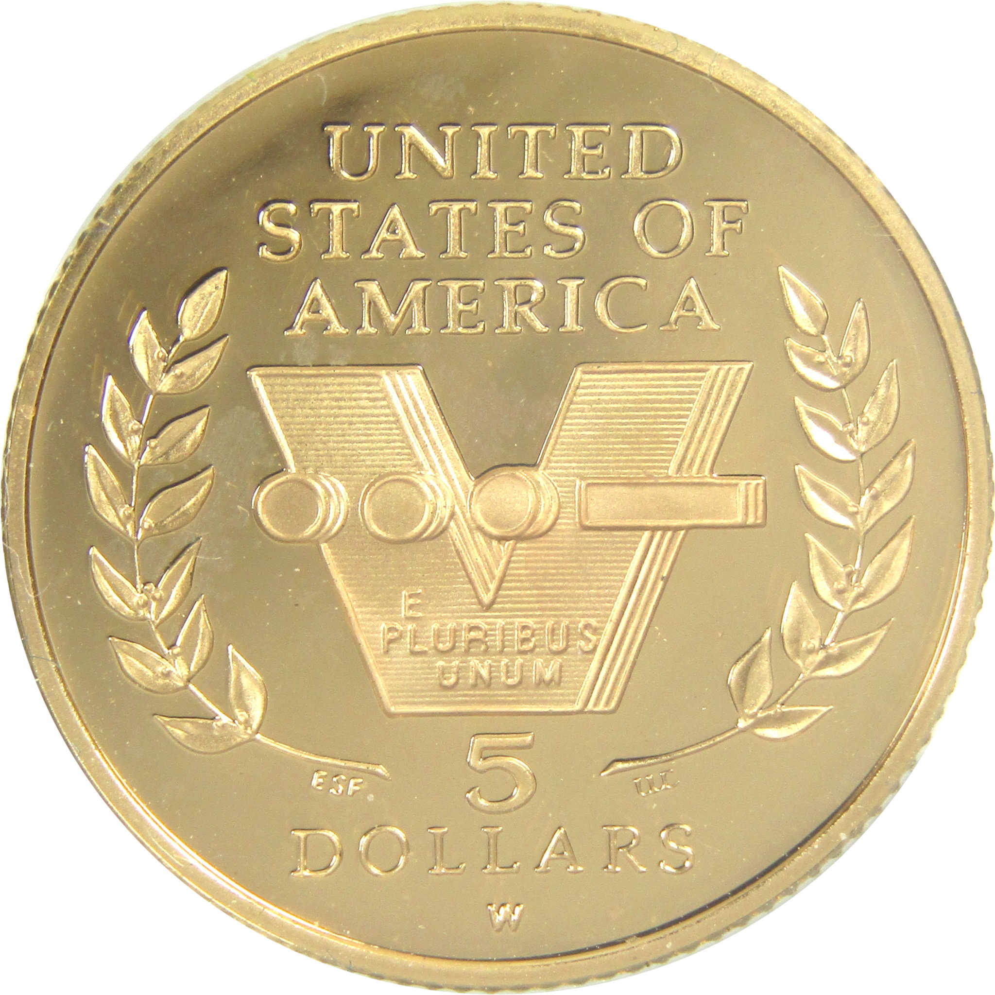 50th Anniversary of World War II Commemorative 1993 W Proof Gold $5