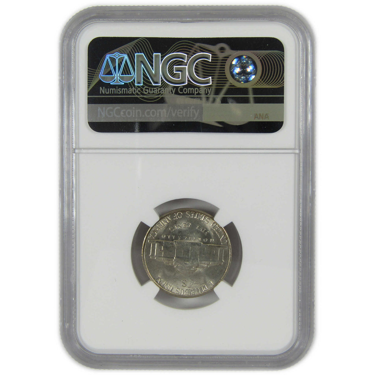 1945 S Jefferson Wartime Silver Nickel MS 66 NGC 5c Coin SKU:I28832