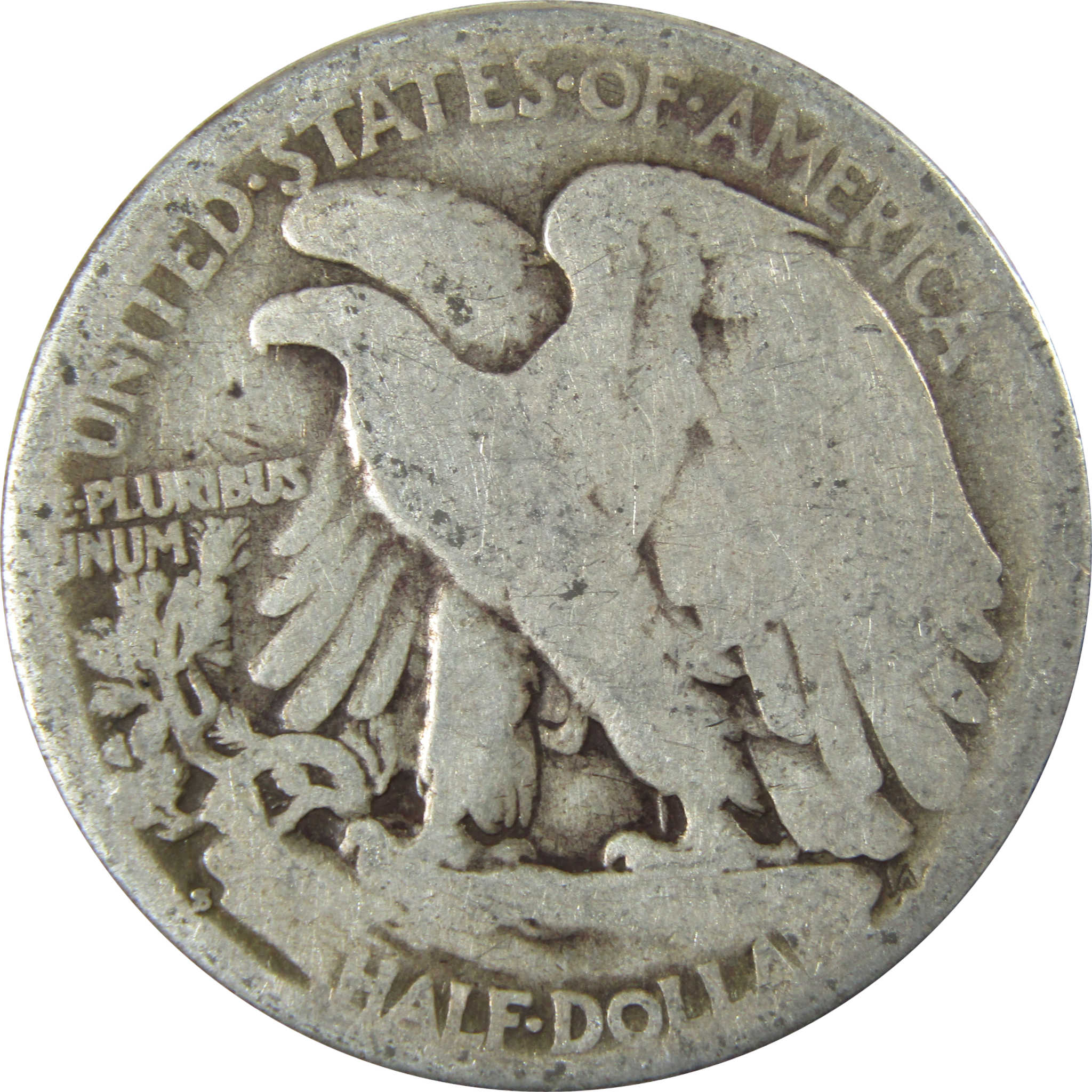 1927 S Liberty Walking Silver Half Dollar AG About Good SKU:CP513