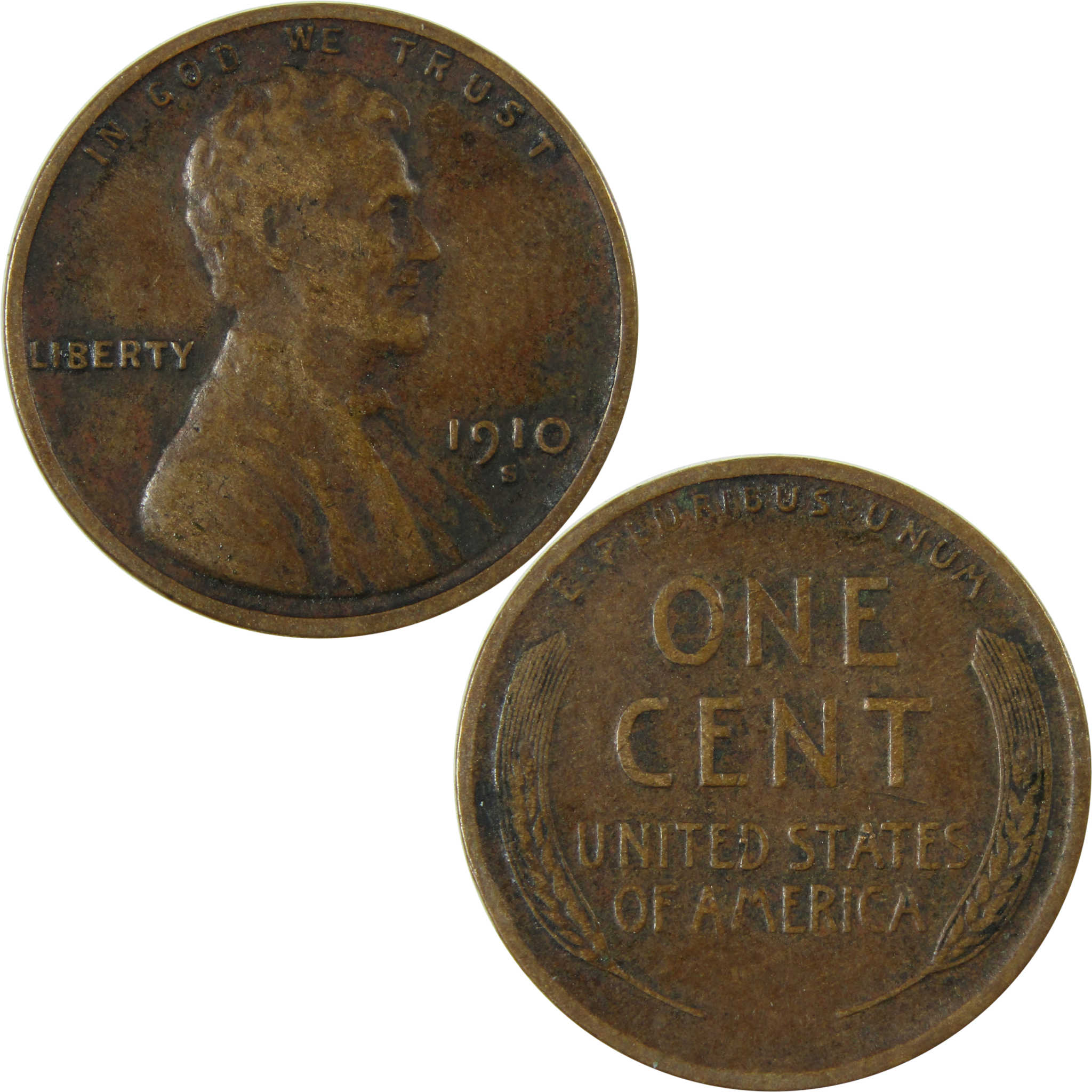 1910 S Lincoln Wheat Cent VF Very Fine Details Penny SKU:I26346