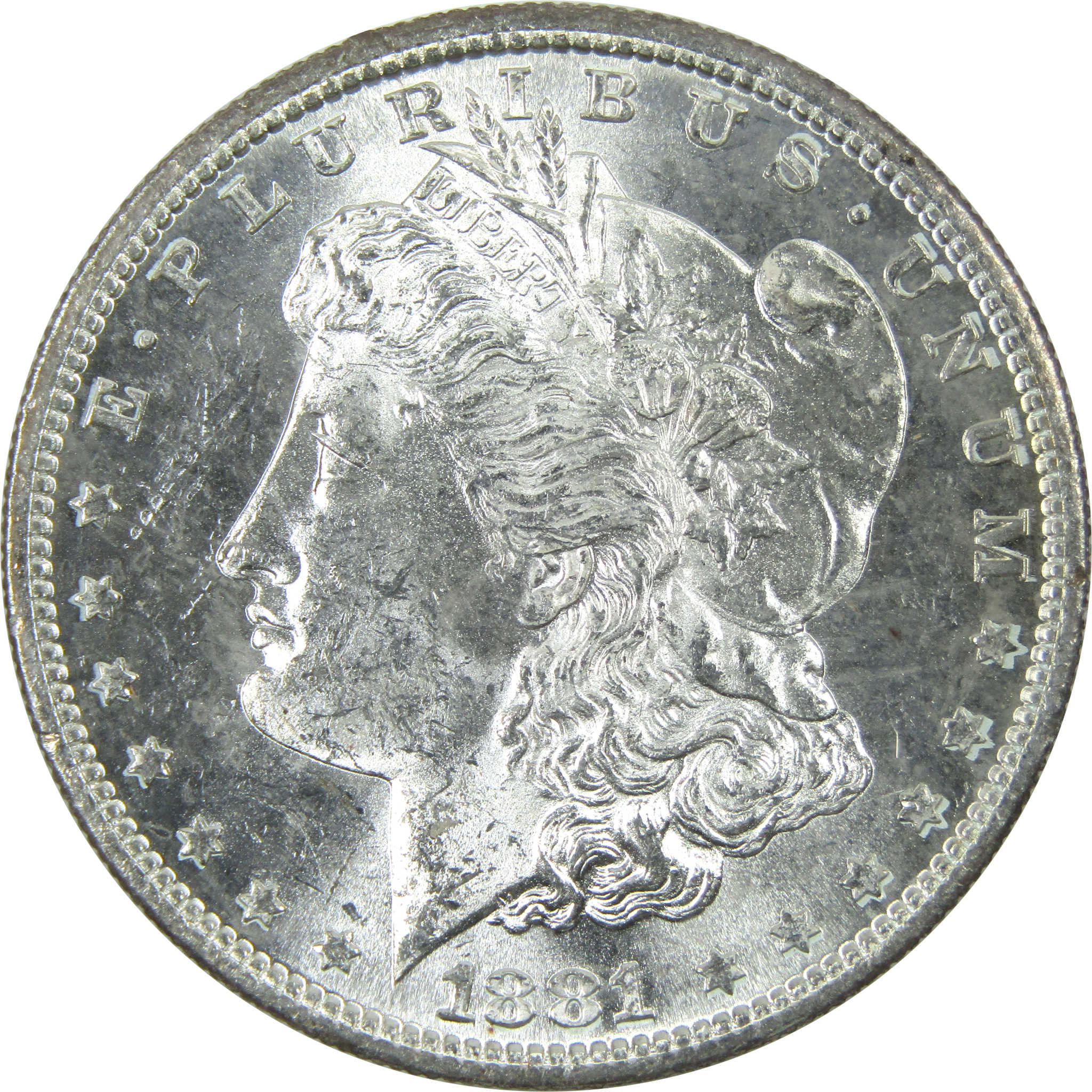 1881 S Morgan Dollar Uncirculated Silver $1 Coin SKU:I14834 - Morgan coin - Morgan silver dollar - Morgan silver dollar for sale - Profile Coins &amp; Collectibles