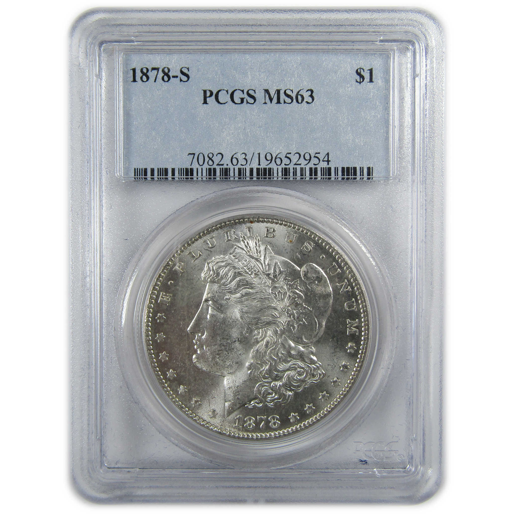 1878 S Morgan Silver Dollar MS 63 PCGS Uncirculated $1 Coin SKU:CP357 - Morgan coin - Morgan silver dollar - Morgan silver dollar for sale - Profile Coins &amp; Collectibles