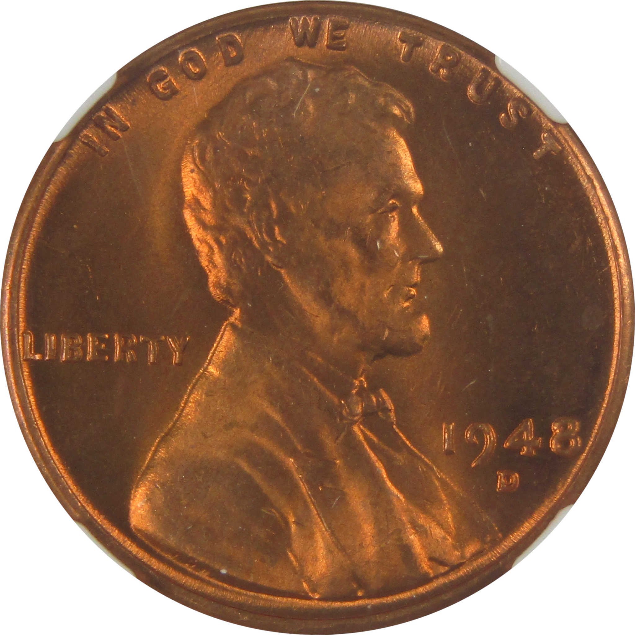 1948 D Lincoln Wheat Cent MS 66 RD NGC Penny Uncirculated SKU:I22639