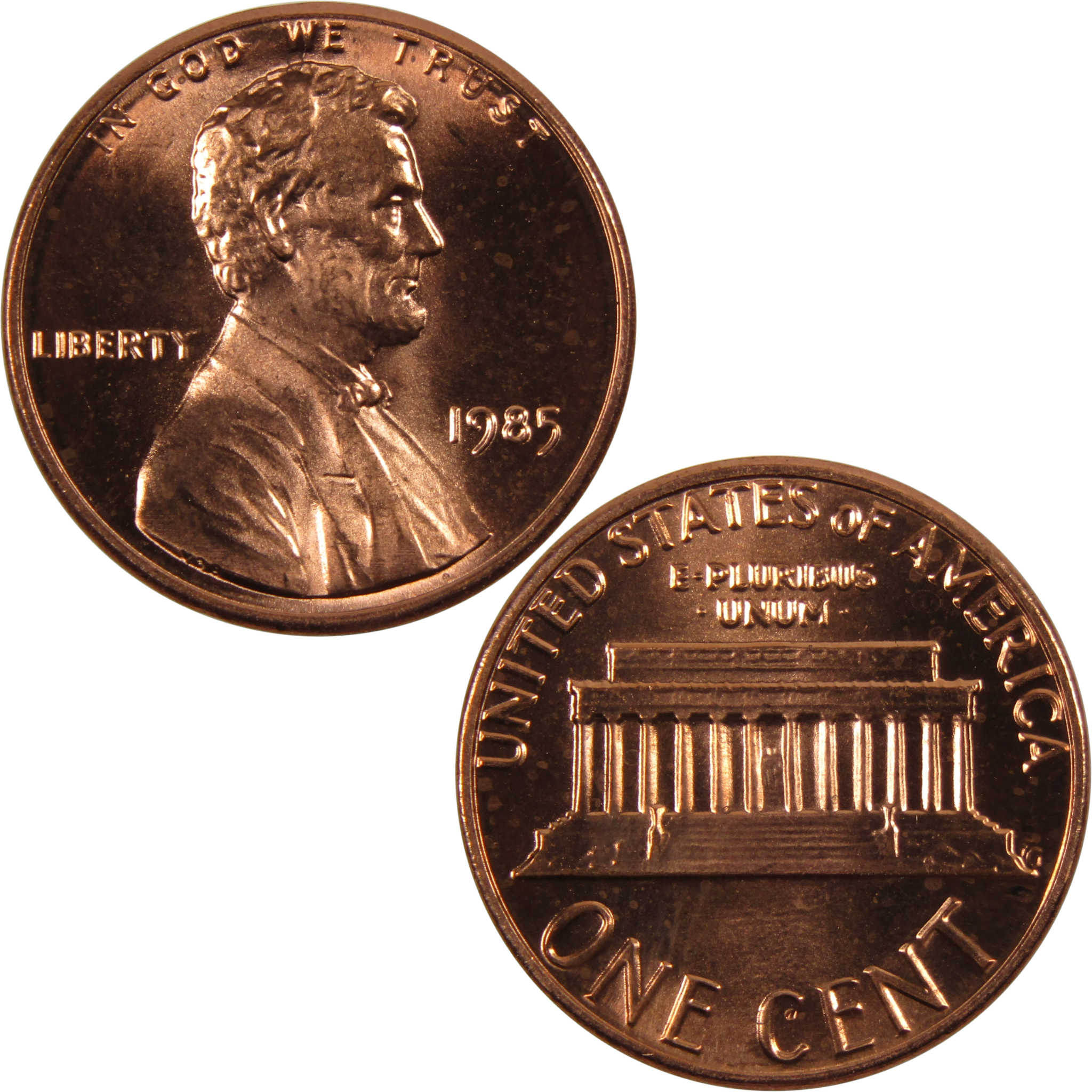 1985 Lincoln Memorial Cent BU Uncirculated Penny 1c Coin