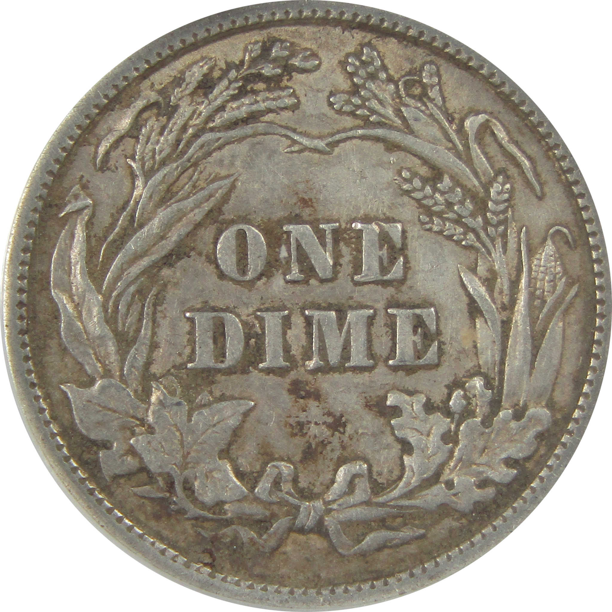 1908 Barber Dime AU 58 Details ANACS Silver 10c Coin SKU:I22325