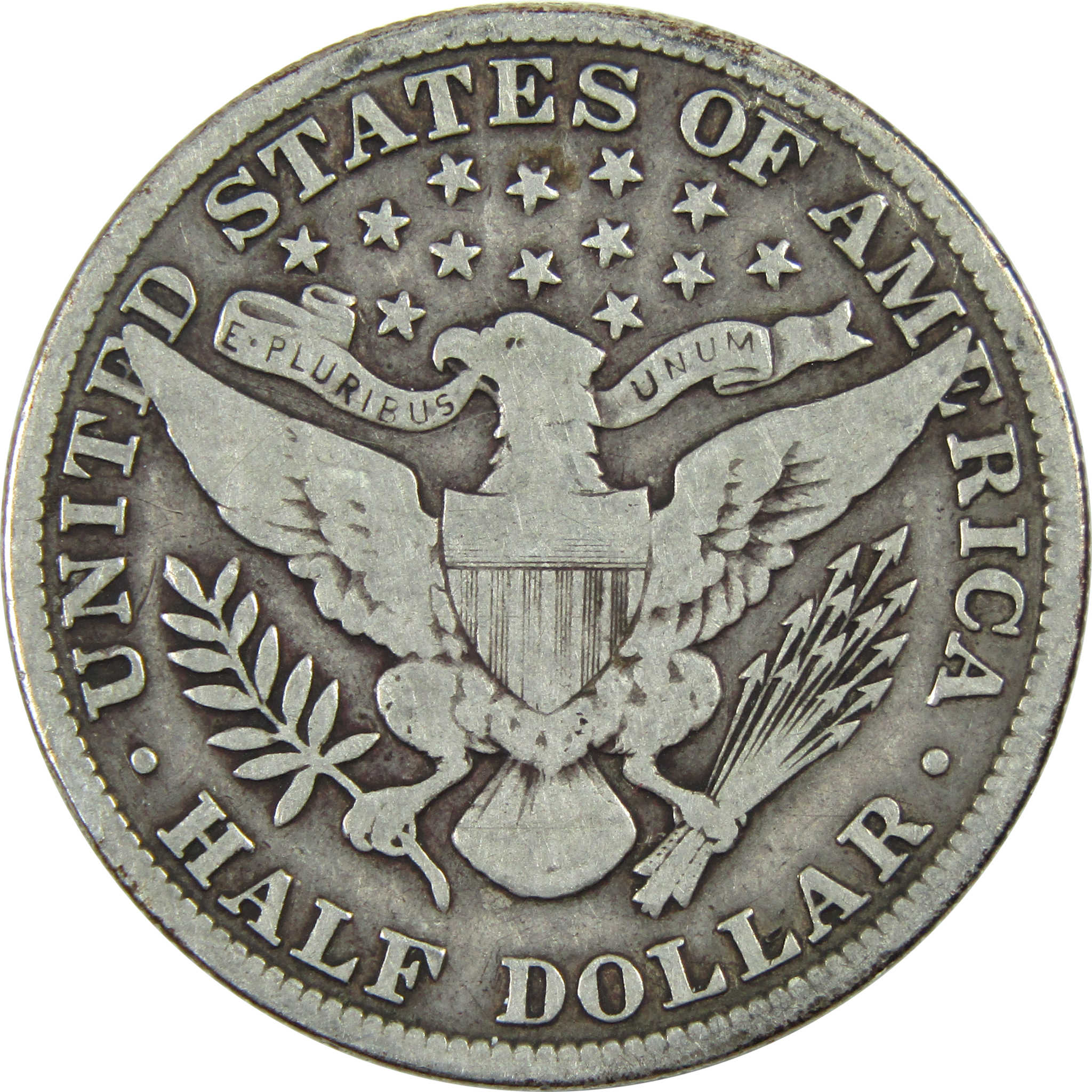1909 Barber Half Dollar F Fine Silver 50c Coin SKU:I13309