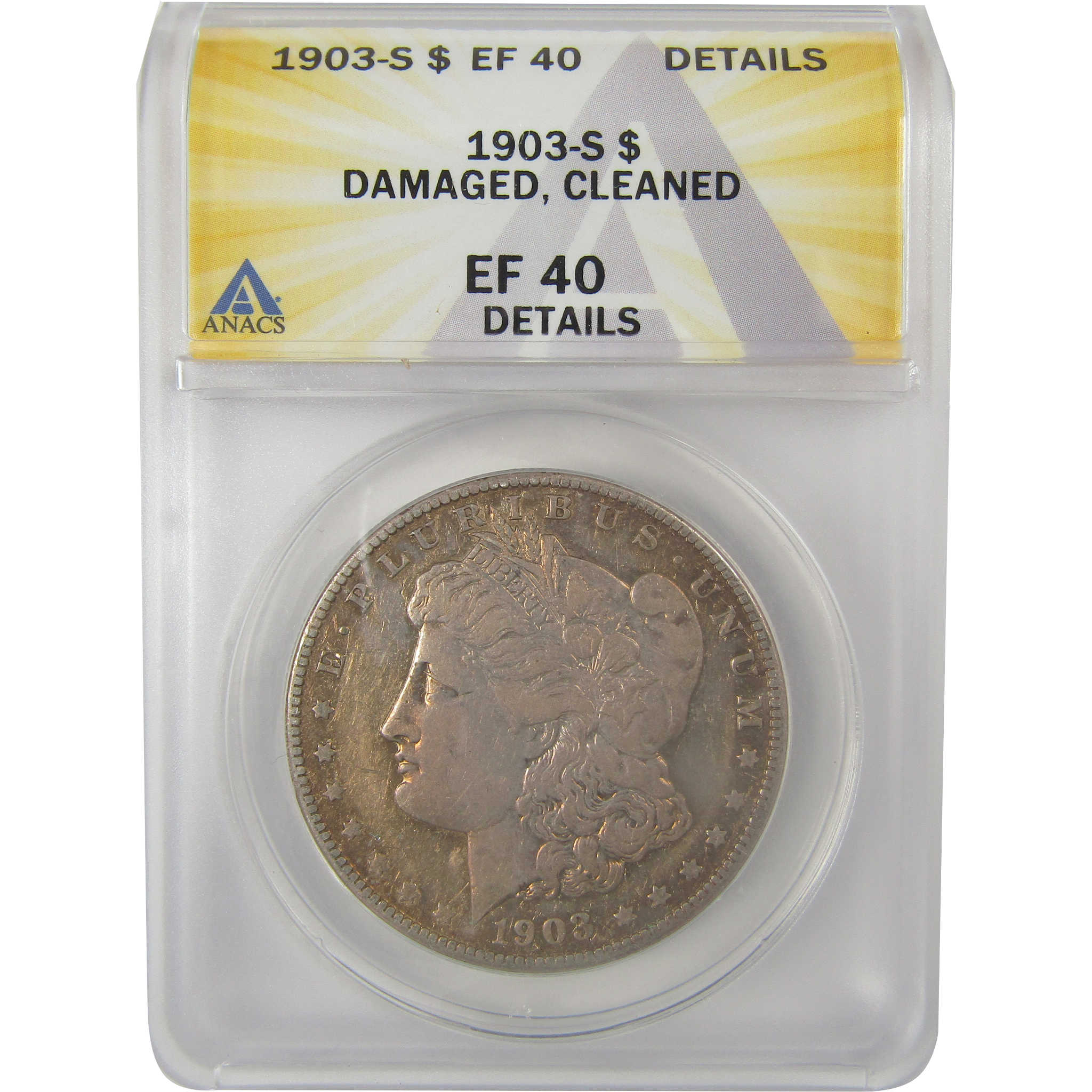 1903 S Morgan Dollar EF 40 Details ANACS Silver $1 Coin SKU:I21779 - Morgan coin - Morgan silver dollar - Morgan silver dollar for sale - Profile Coins &amp; Collectibles