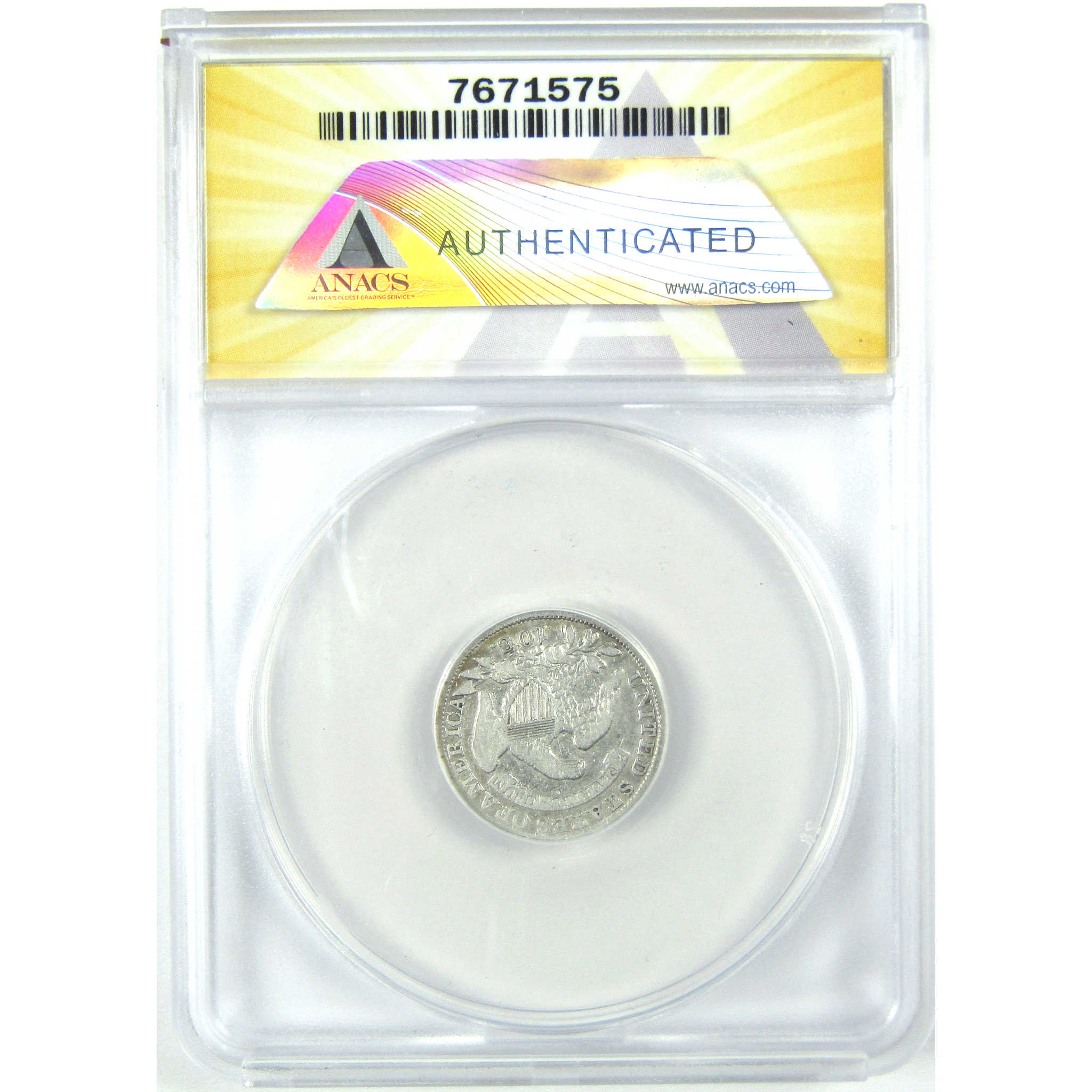 1835 Capped Bust Dime F 12 ANACS Silver 10c Coin SKU:I16297