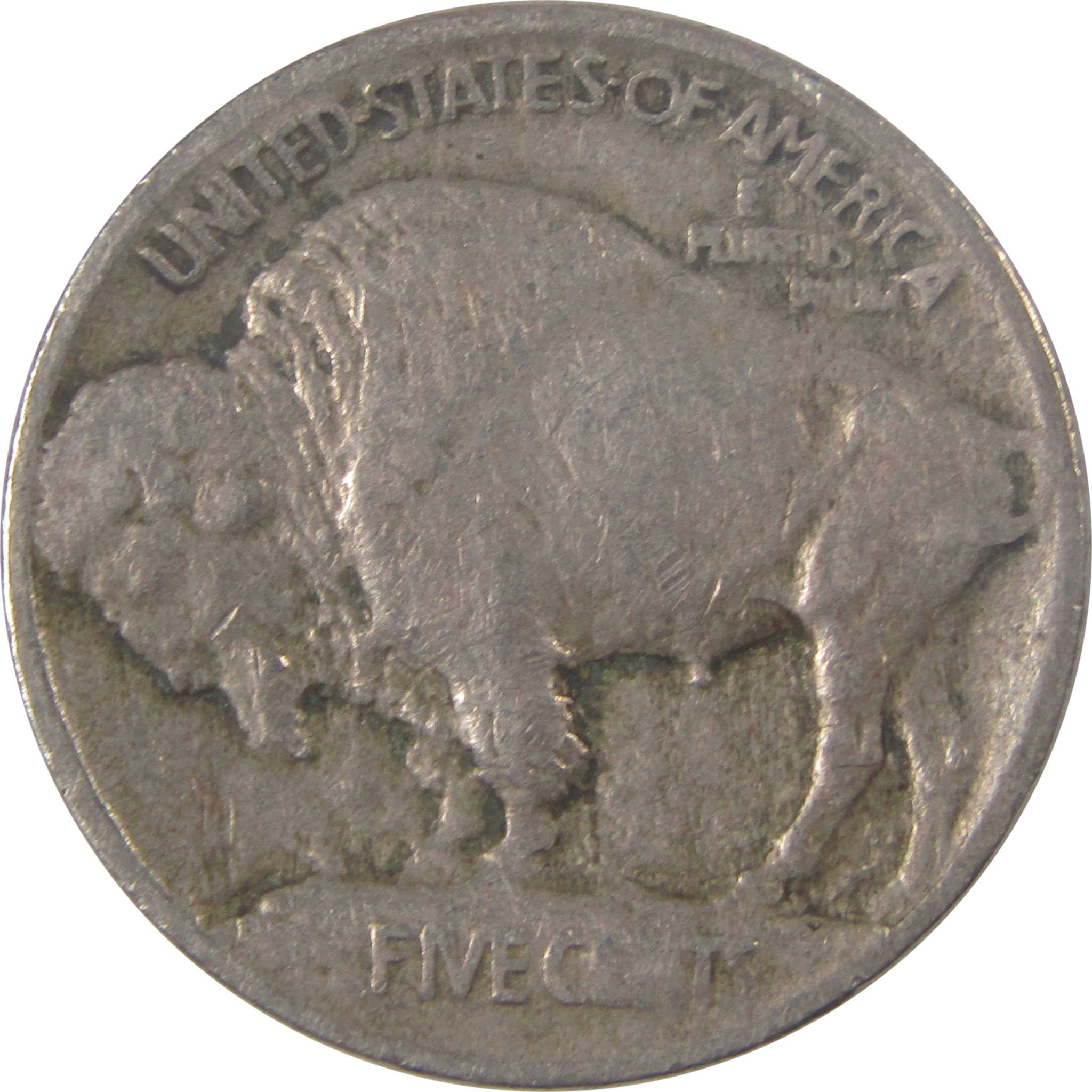 1913 Type 1 Indian Head Buffalo Nickel F Fine 5c Coin SKU:I17105