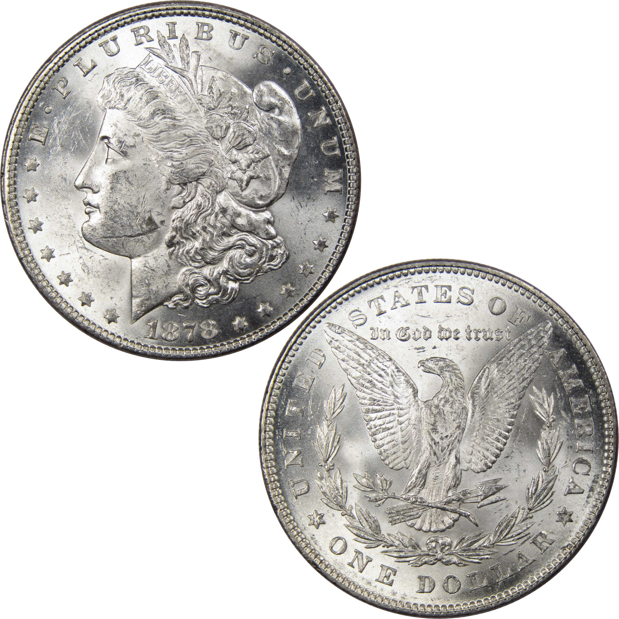 1878 7TF Rev 78 Morgan Dollar Uncirculated Mint State Silver SKU:I1652 - Morgan coin - Morgan silver dollar - Morgan silver dollar for sale - Profile Coins &amp; Collectibles