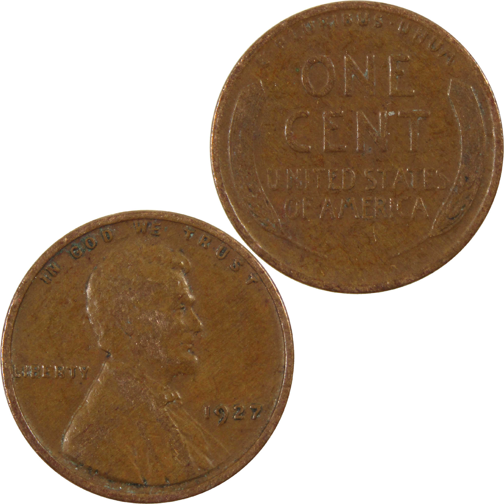 1927 Lincoln Wheat Cent F Fine Penny 1c Coin