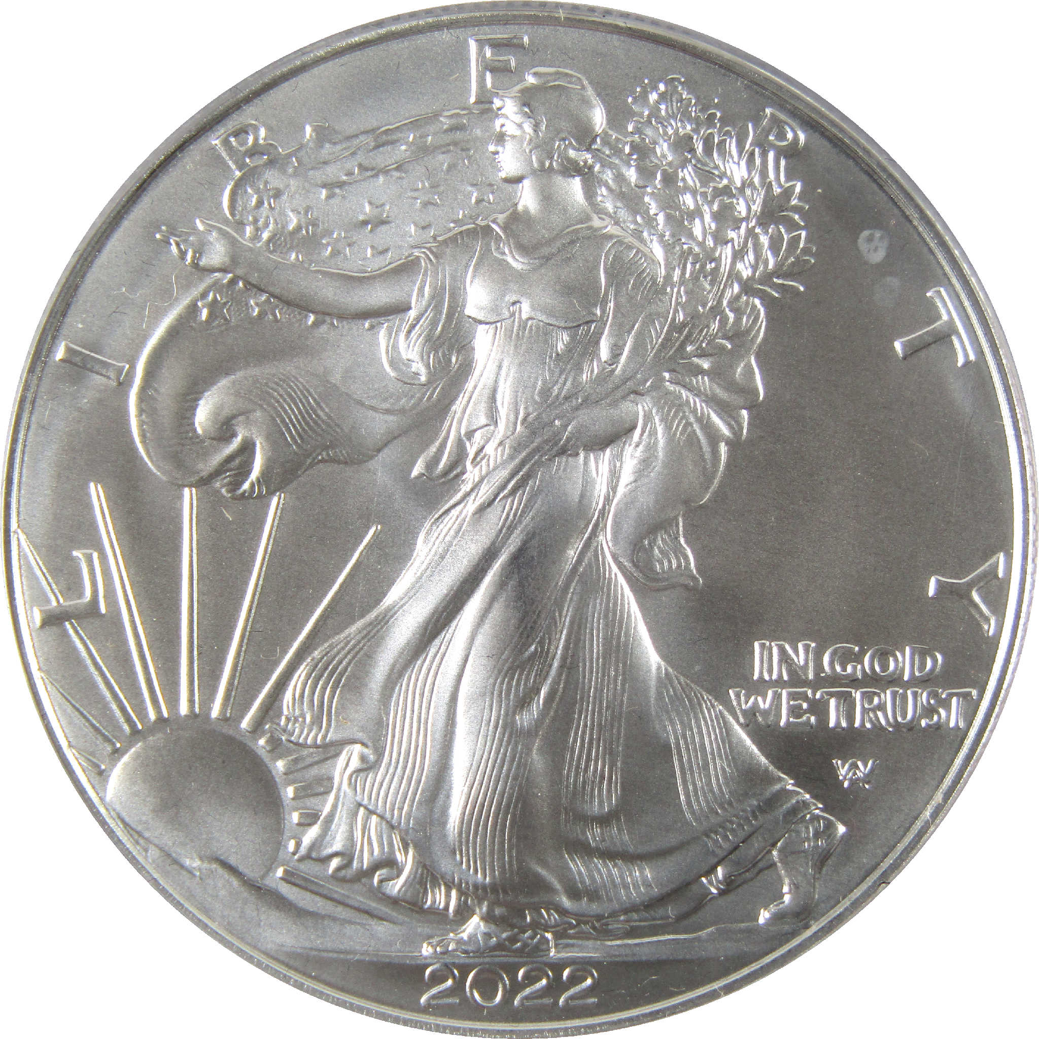 2022 American Silver Eagle MS 70 ANACS $1 Unc Coin 1st Day SKU:CPC6426