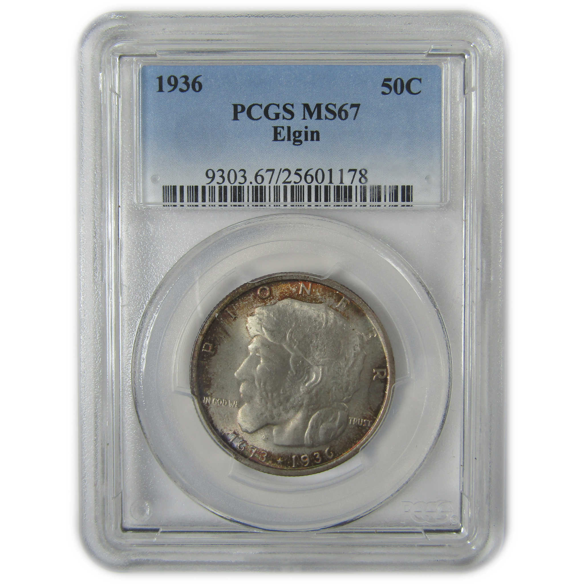 Elgin Illinois Commemorative Half Dollar 1936 MS 67 PCGS SKU:I23301