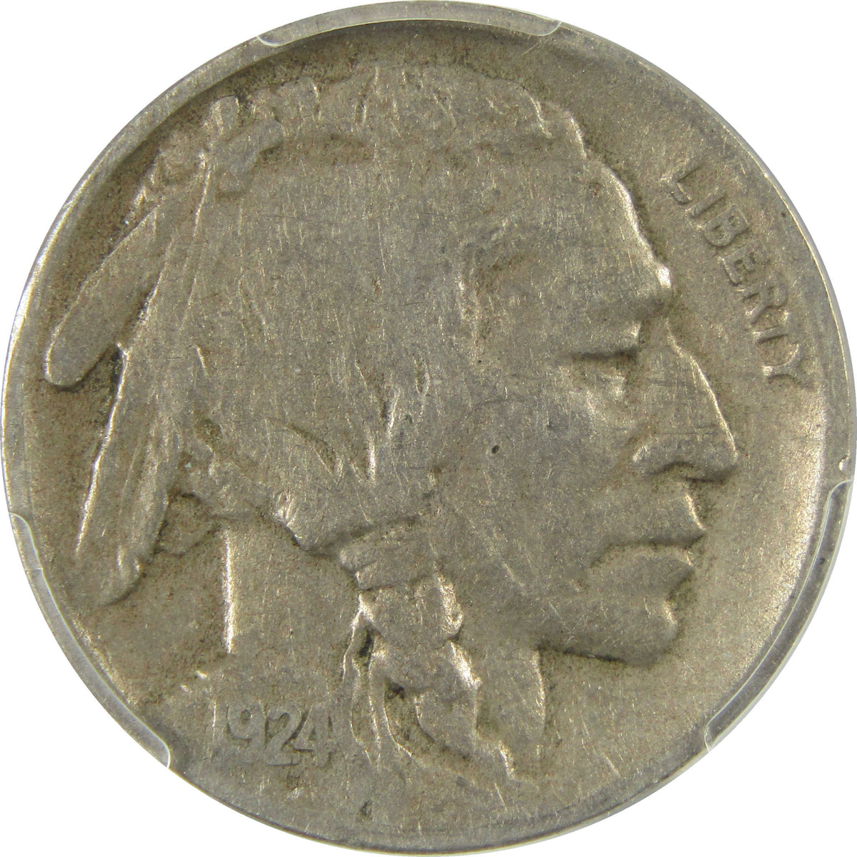 1924 D Indian Head Buffalo Nickel VF 20 PCGS 5c Coin SKU:I28801