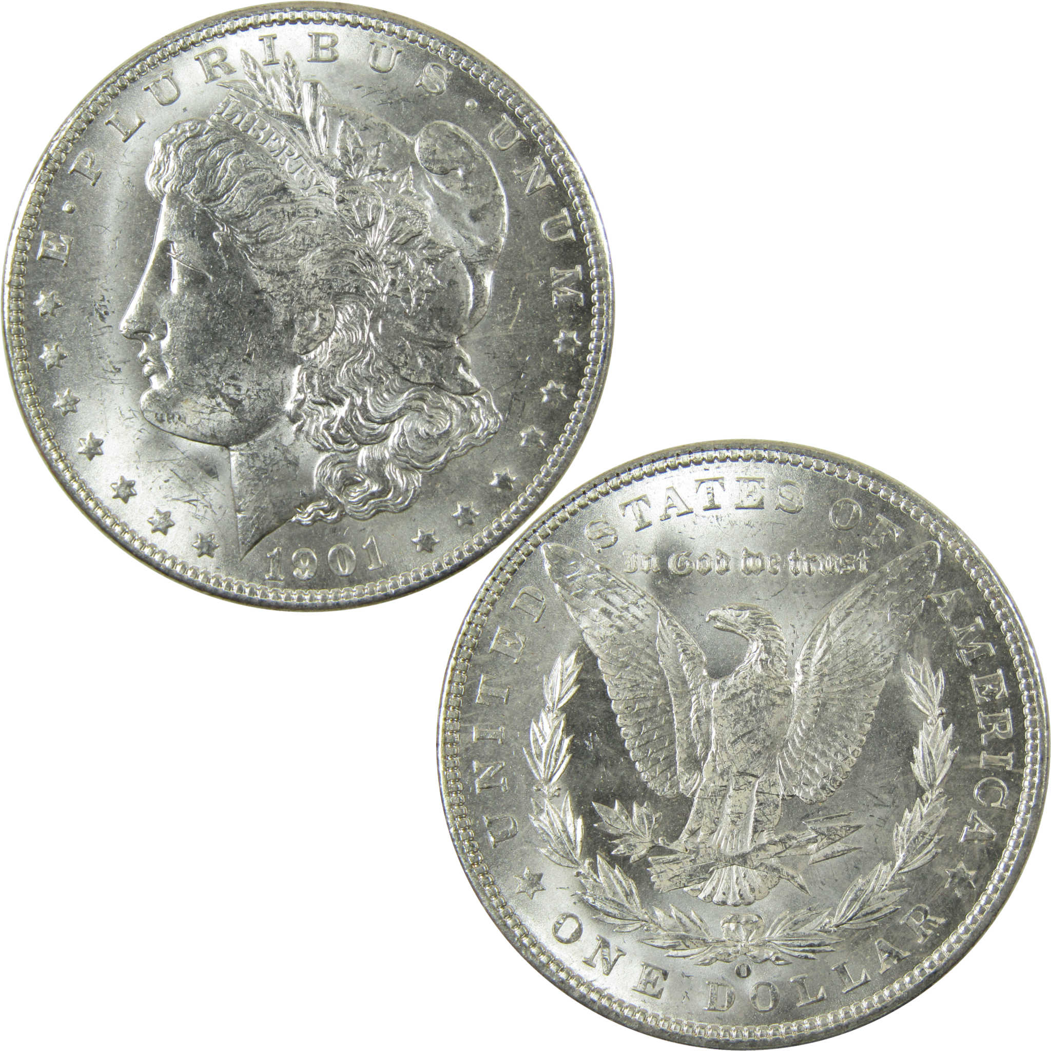 1901 O Morgan Silver Dollar CH AU Choice About Uncirculated SKU:I28378