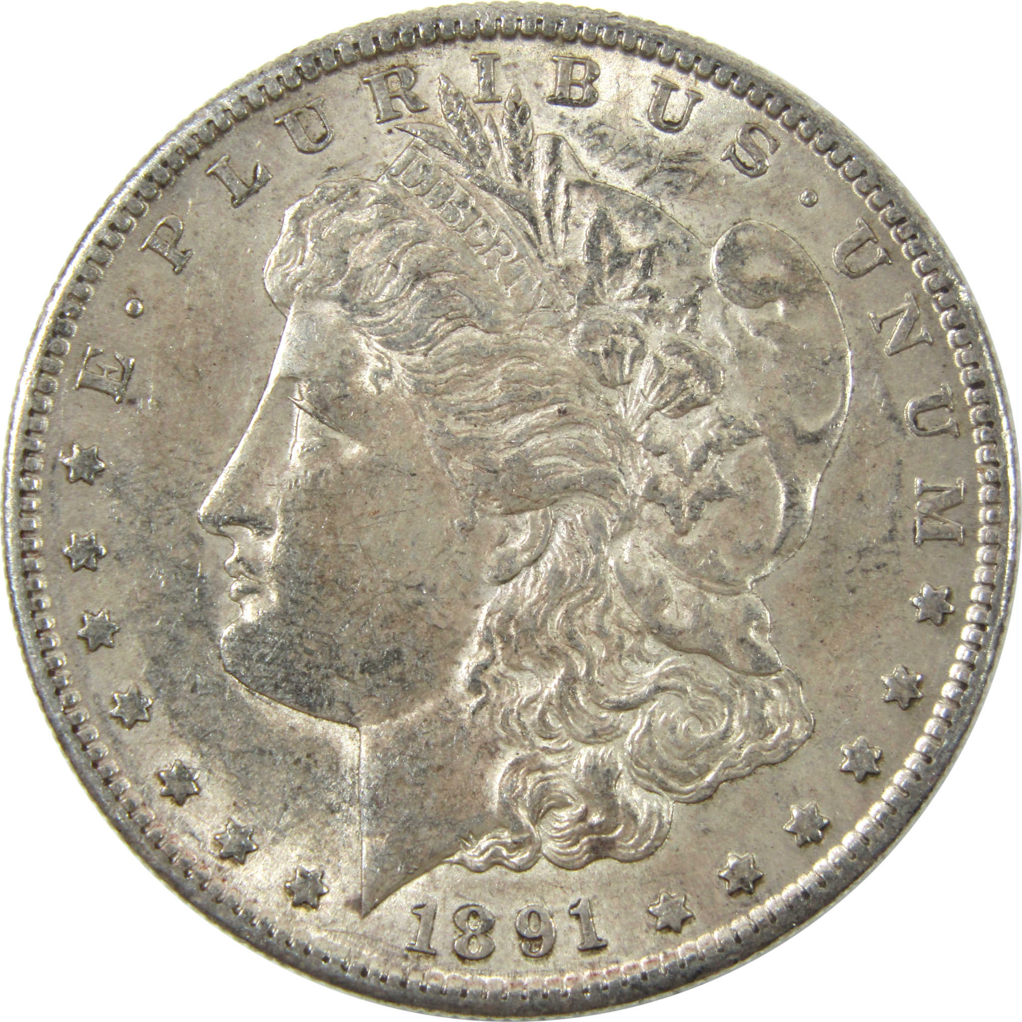 1891 S Morgan Dollar AU About Uncirculated Silver $1 Coin SKU:I14190 - Morgan coin - Morgan silver dollar - Morgan silver dollar for sale - Profile Coins &amp; Collectibles