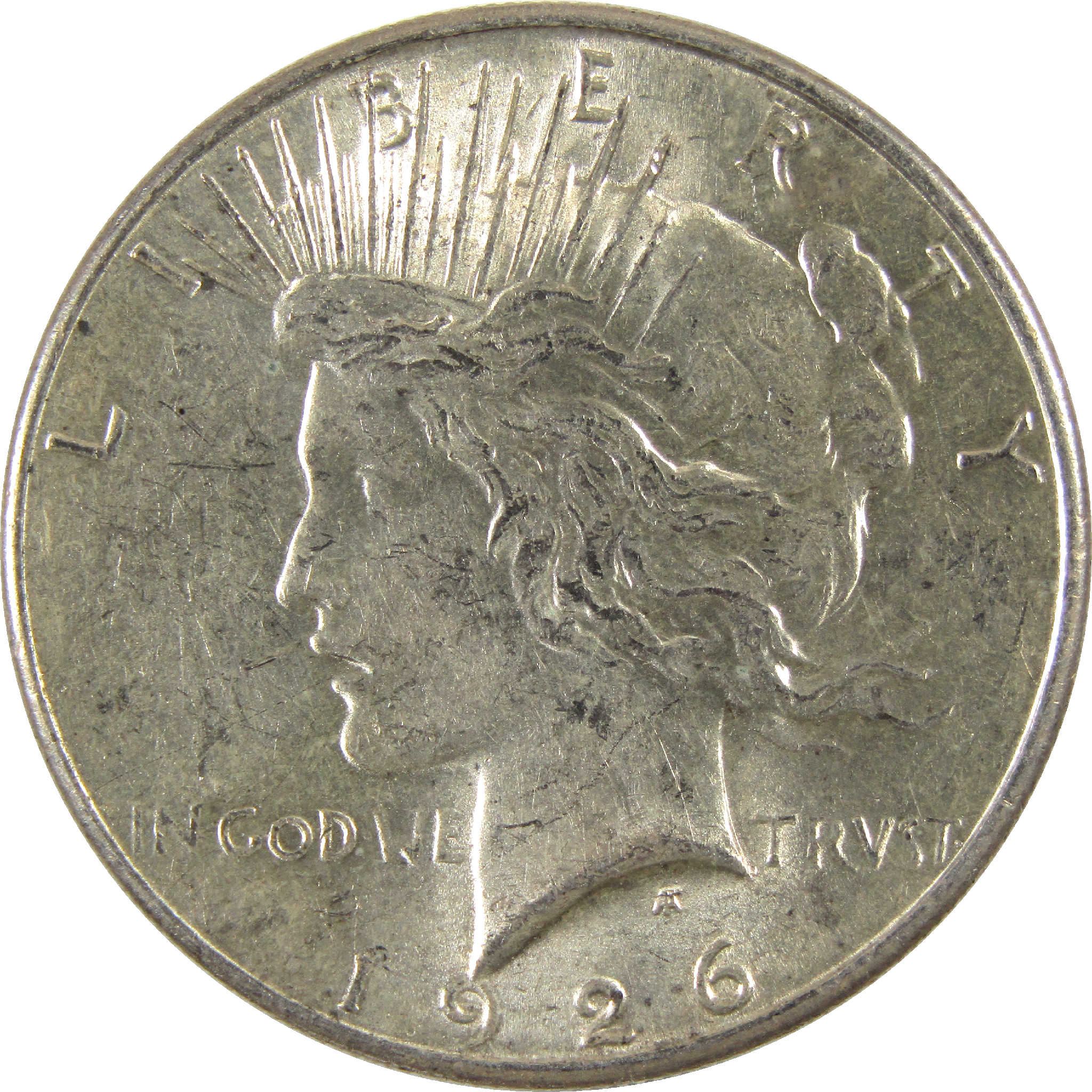 1926 S Peace Dollar AU About Uncirculated Silver $1 Coin SKU:I11527