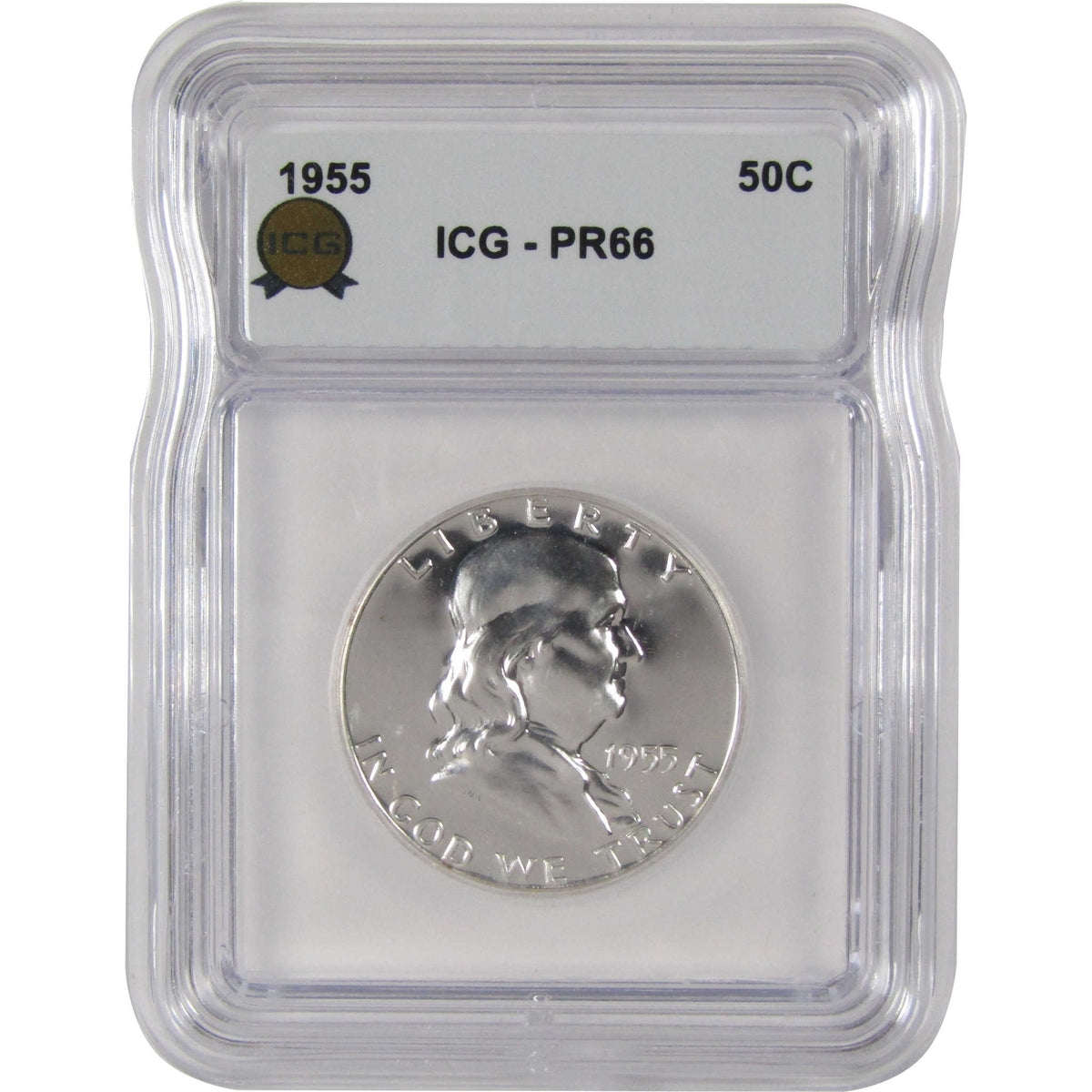 1955 Franklin Silver Half Dollar PR 66 ICG Proof 50c Coin SKU:I29165