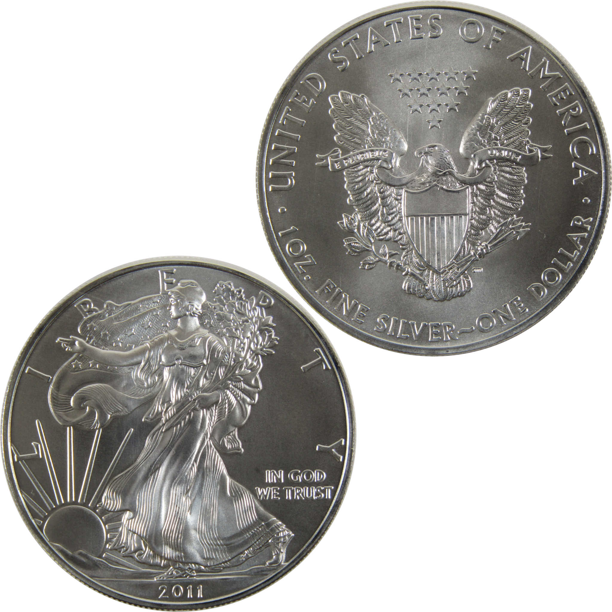 2011 American Eagle BU Uncirculated 1 oz .999 Silver Bullion $1 Coin