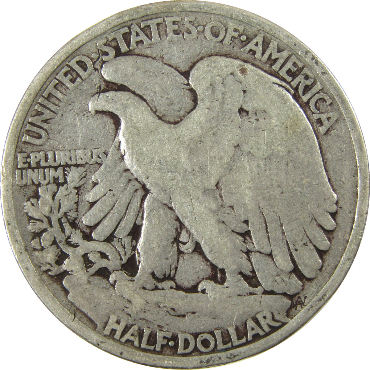 1916 S Liberty Walking Silver 50c VG Very Good Details SKU:I29021
