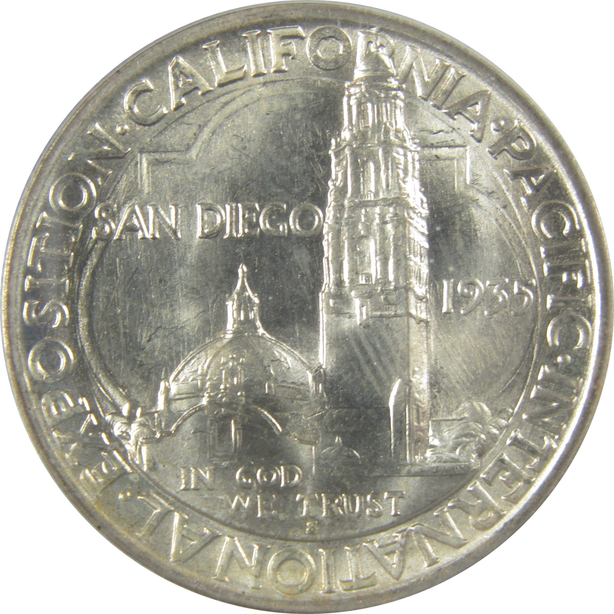 San Diego Commemorative Half Dollar 1935 S MS 65 PCGS SKU:I18939