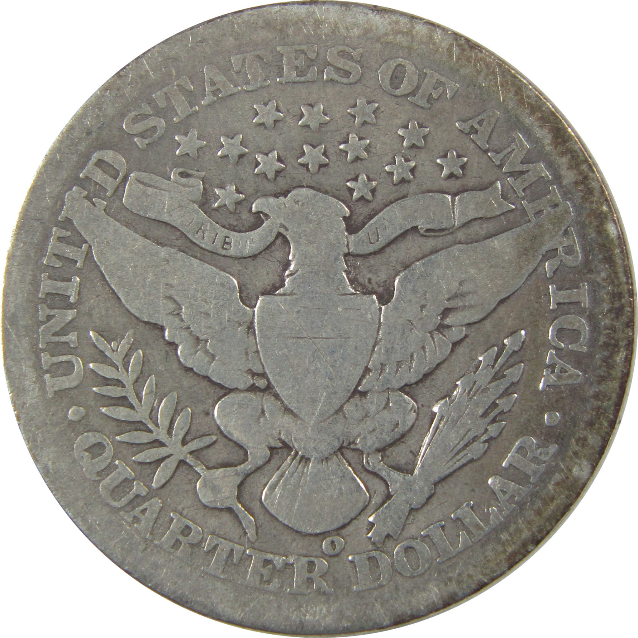 1905 O Barber Quarter G Good Details Silver 25c Coin SKU:I21830