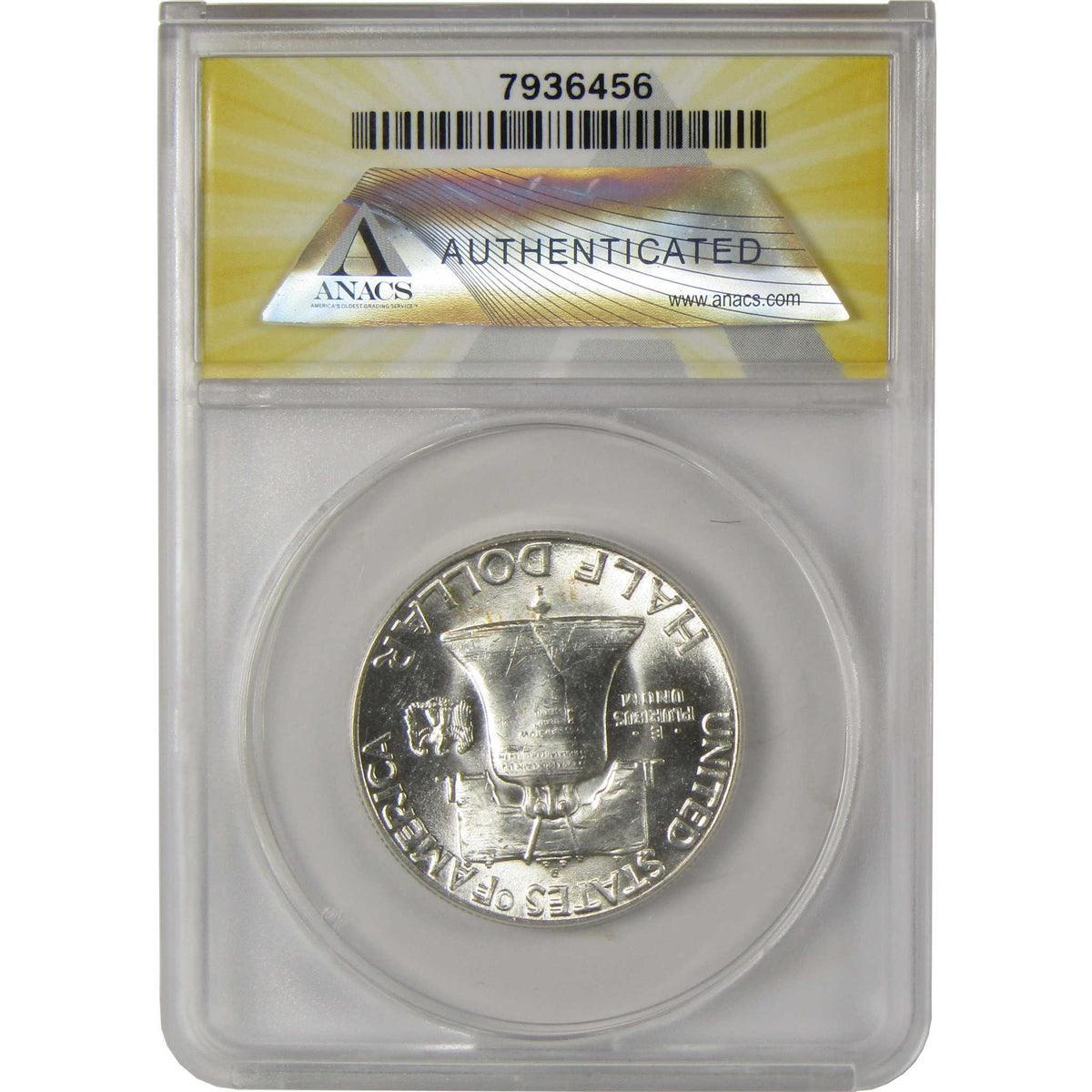 1948 D Franklin Silver Half Dollar MS 63 FBL ANACS 50c Coin SKU:I28786